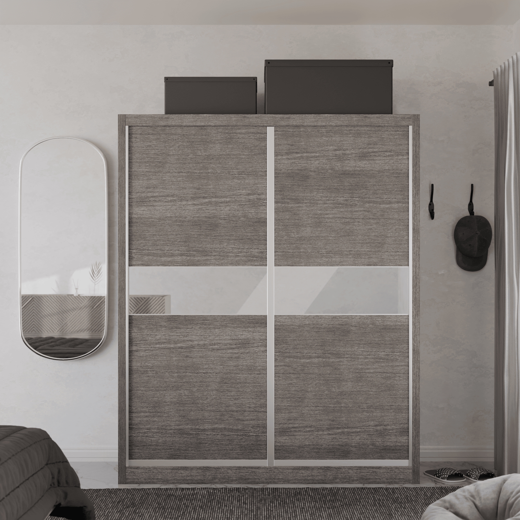 Modolva W01 Modular Wardrobe - Customizable Closet System for Bedroom & Closet Organization - Perfect for Small Spaces & Home Storage Solutions