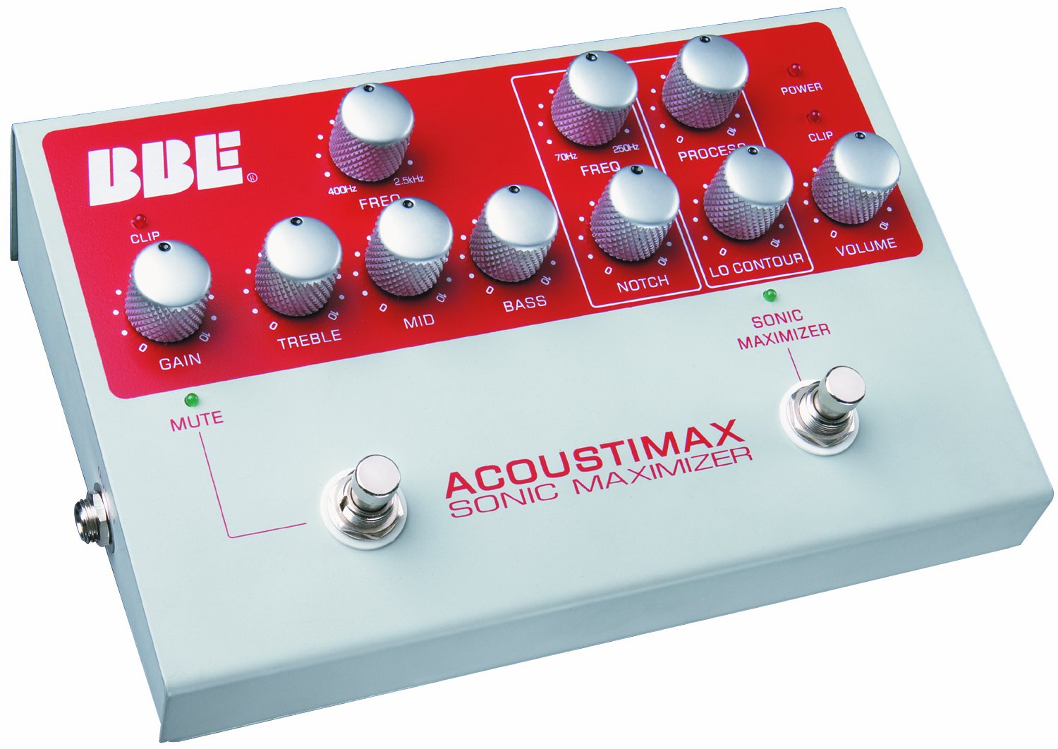 BBE Acoustimax Acoustic Guitar Preamp Pedal with Sonic Maximizer - Professional Instrument Amplifier for Live Performance & Studio Recording