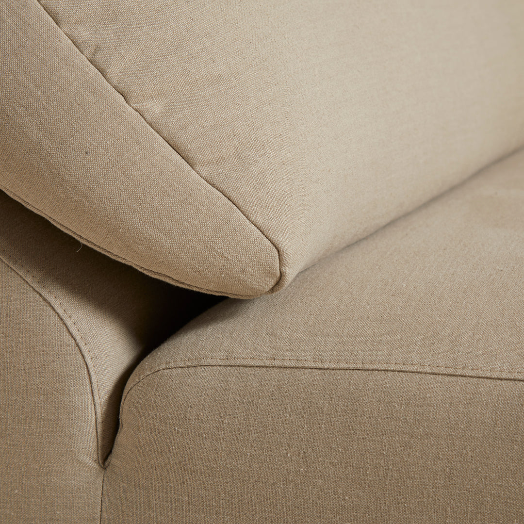 Pre-Configured Sectional Sofa with Collar Design - Easy 4-Piece Setup for Living Room, Family Room & Home Theater Comfort