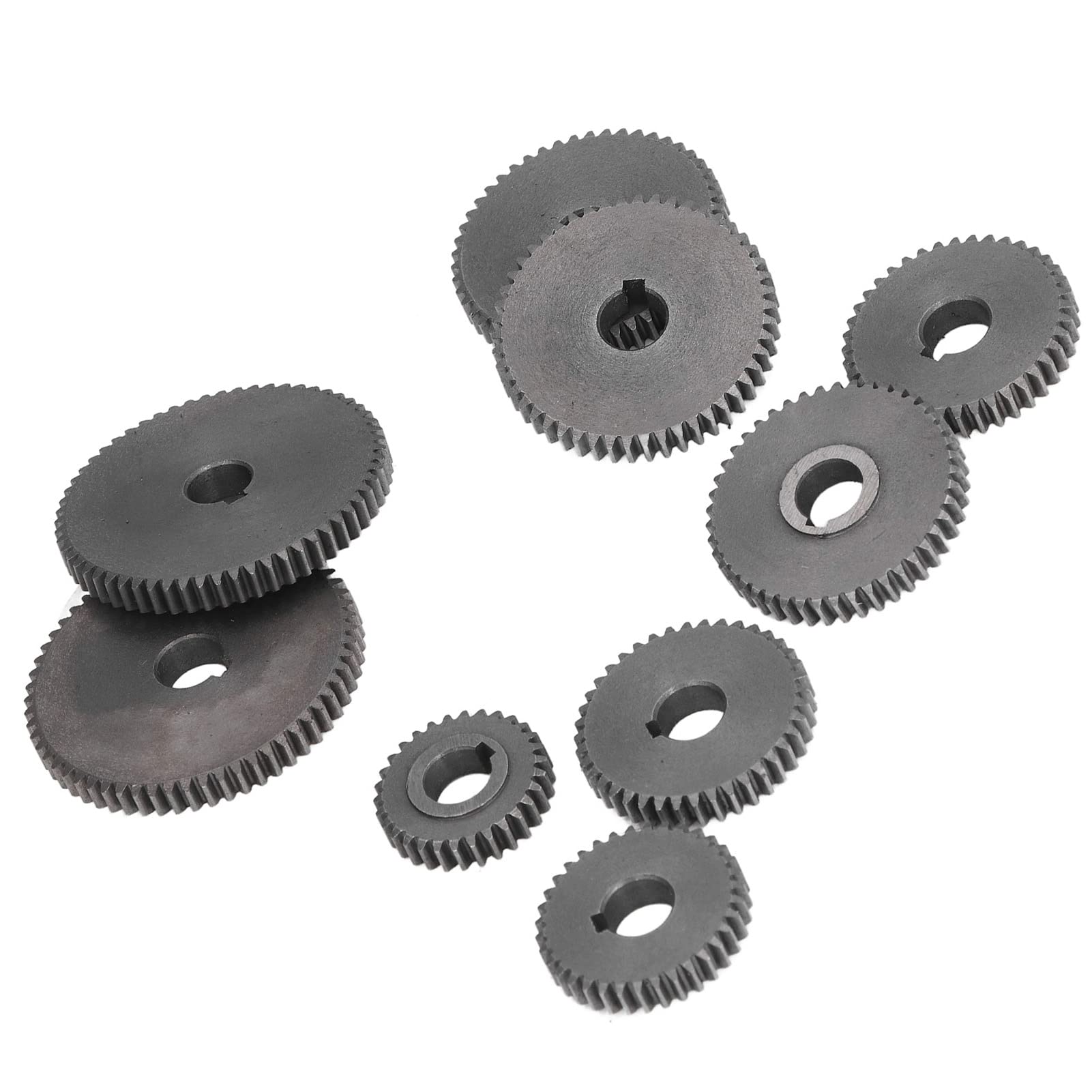 9Pcs Metal Gear Set for Mini Lathe Cutting Machine - High Precision Replacement Gears for DIY Projects, Model Building & Metalworking