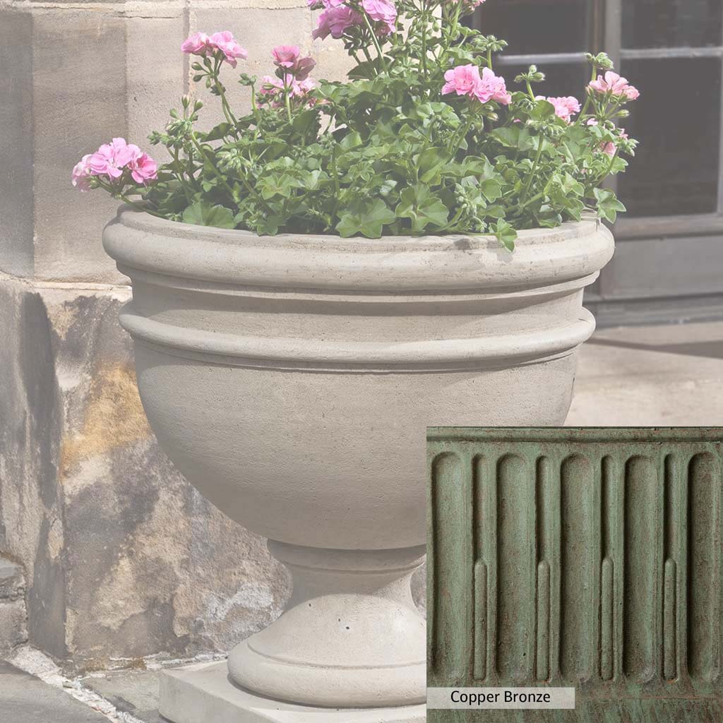 Campania International Montgomery Urn - Elegant Garden Urn for Outdoor Decor, Memorials & Planters | Perfect for Patios, Cemeteries & Home Landscaping