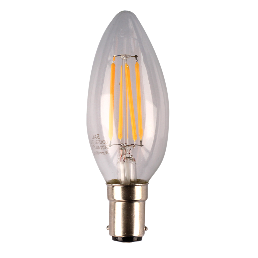 4W Small Bayonet (SBC) LED Warm White Bulbs - Energy Efficient Lighting for Home, Office, and Outdoor Use