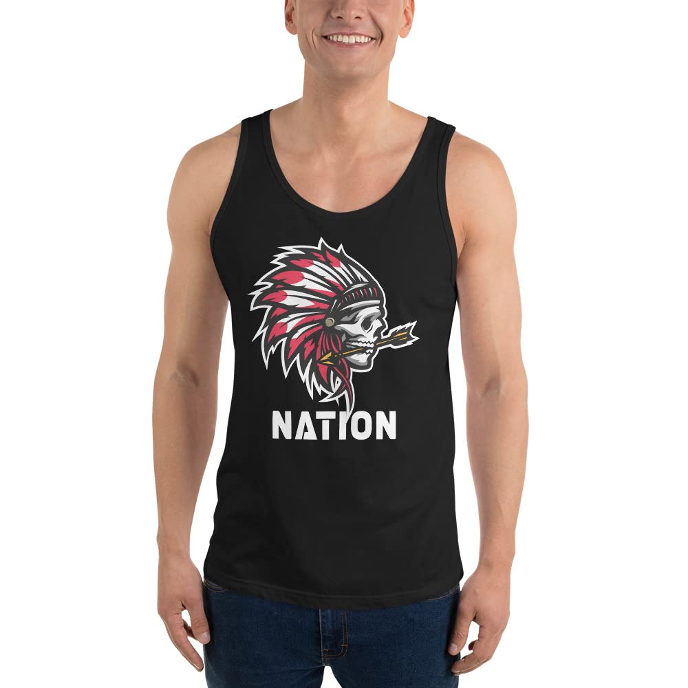Chief Nation Football Fan Indian Unisex Tank Top - Comfortable Sports Jersey for Men & Women - Perfect for Game Day, Tailgating, and Fan Events