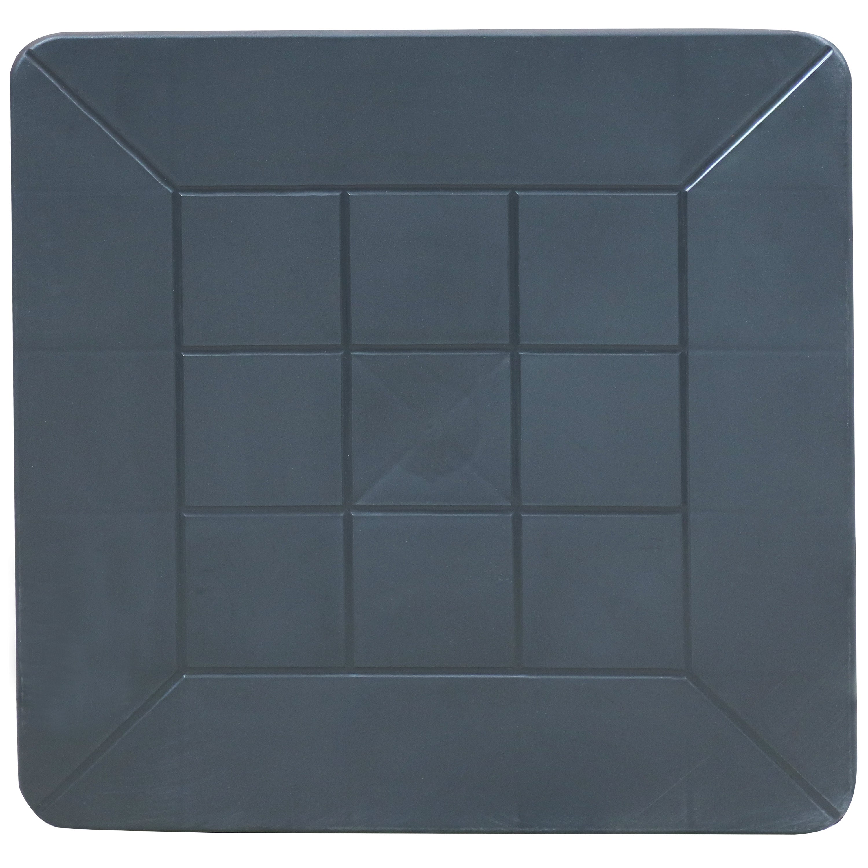 Sunnydaze 18-Inch Plastic Square Patio Side Table - Outdoor Garden Furniture for Poolside, Deck, Porch & Backyard Relaxation