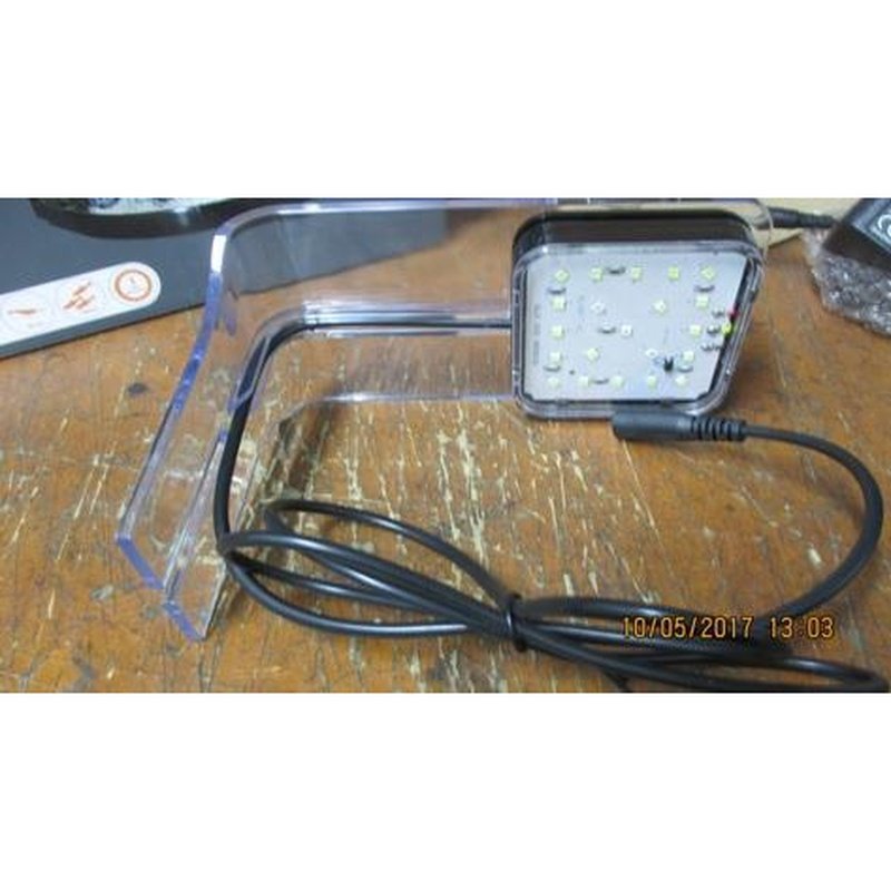 Aqua One Complete LED Light Unit for Betta Fish Tank - BettaSanctuary BT10 Focus 14-23 Black Nano Eclipse 56308BK | Energy Efficient Aquarium Lighting for Small Fish Tanks & Nano Aquascaping