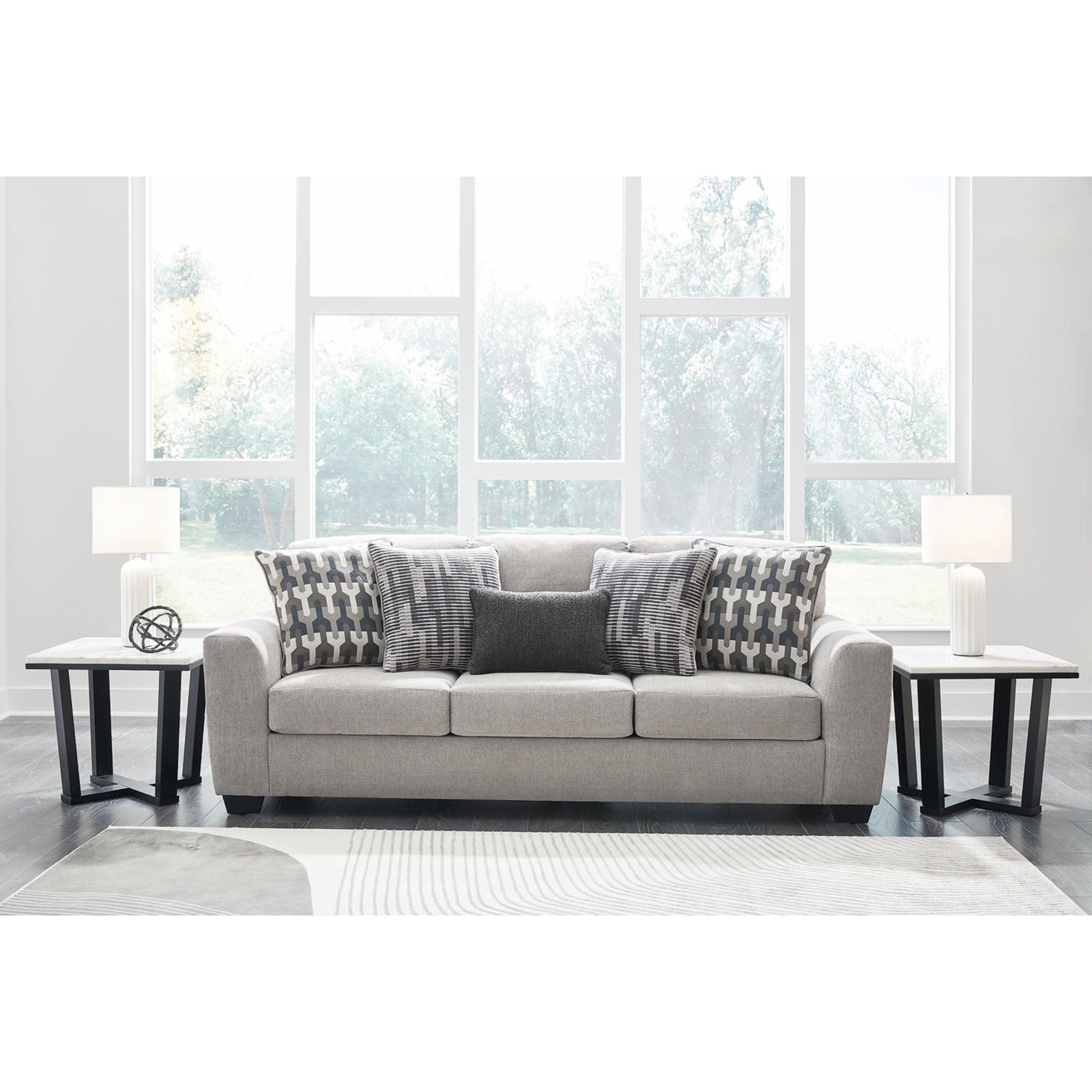 Avenal Park Sofa - Soft Flannel Fabric, Comfortable & Durable - Perfect for Living Rooms, Family Gatherings & Cozy Movie Nights
