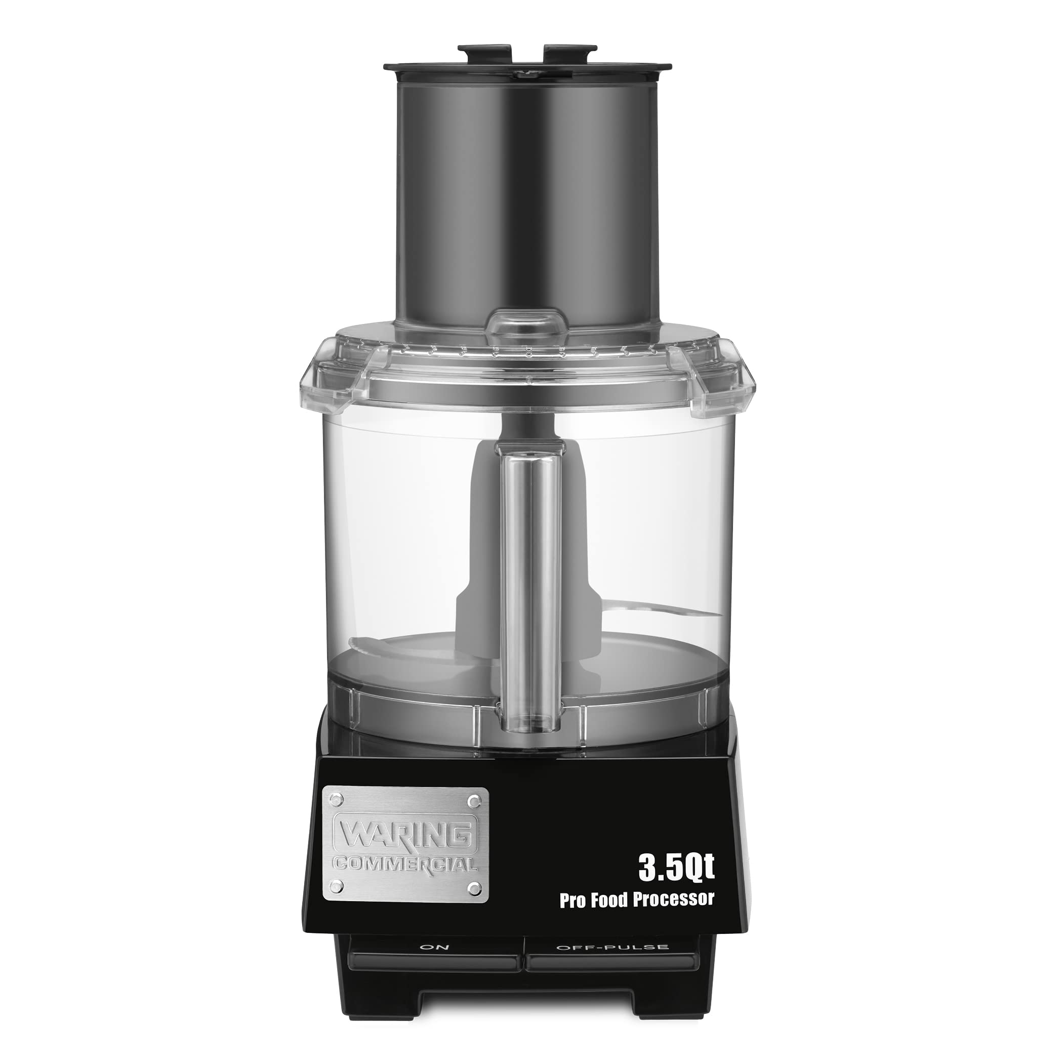 Waring Commercial WFP14S 3.5-Quart Food Processor with Clear Bowl, 120V, 5-15 Phase Plug - Perfect for Restaurants, Catering & Home Kitchen Prep