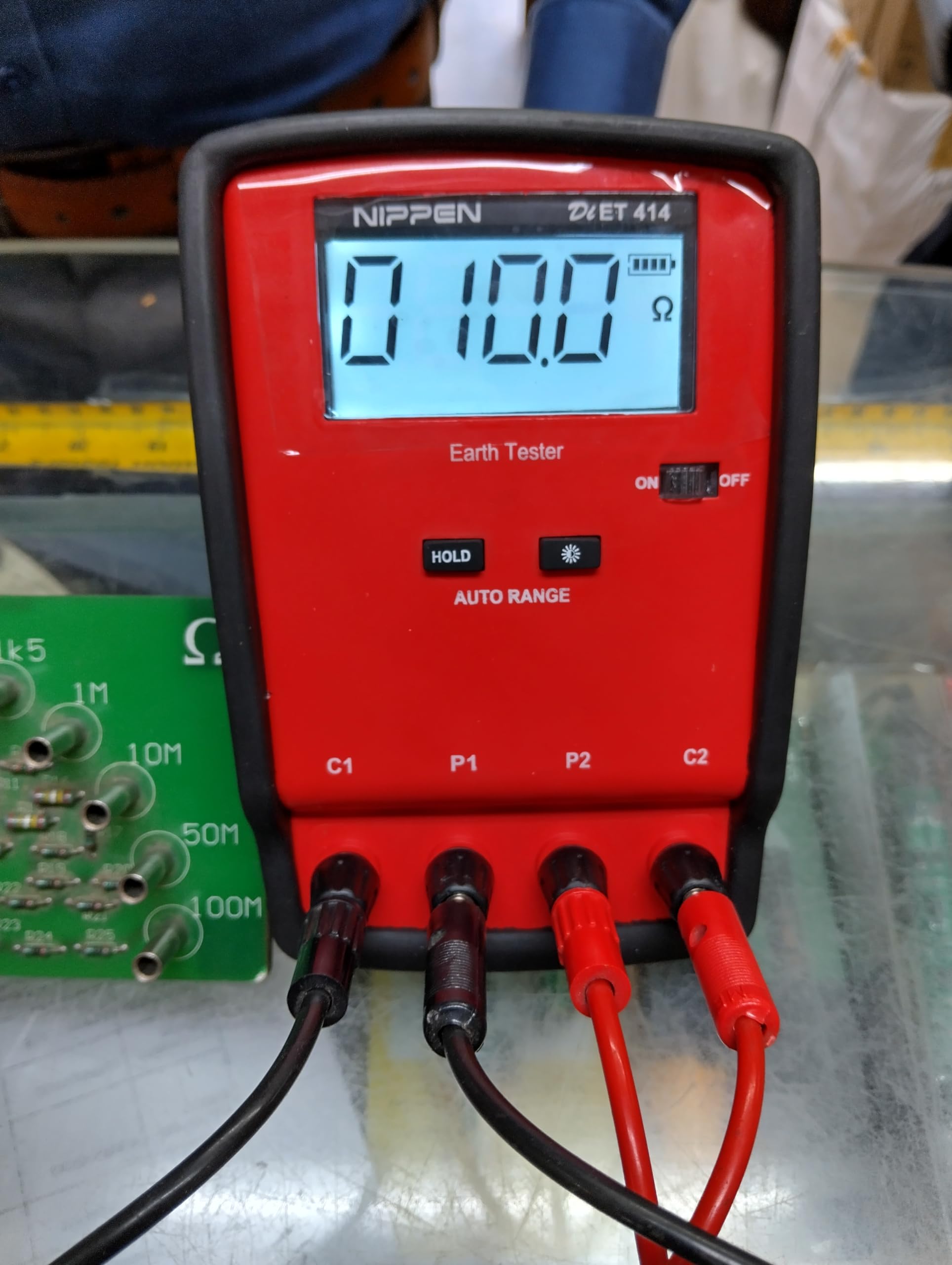 NIPPEN DiET 414 Digital Earth Tester | Ground Resistance Meter for Electrical Safety Testing