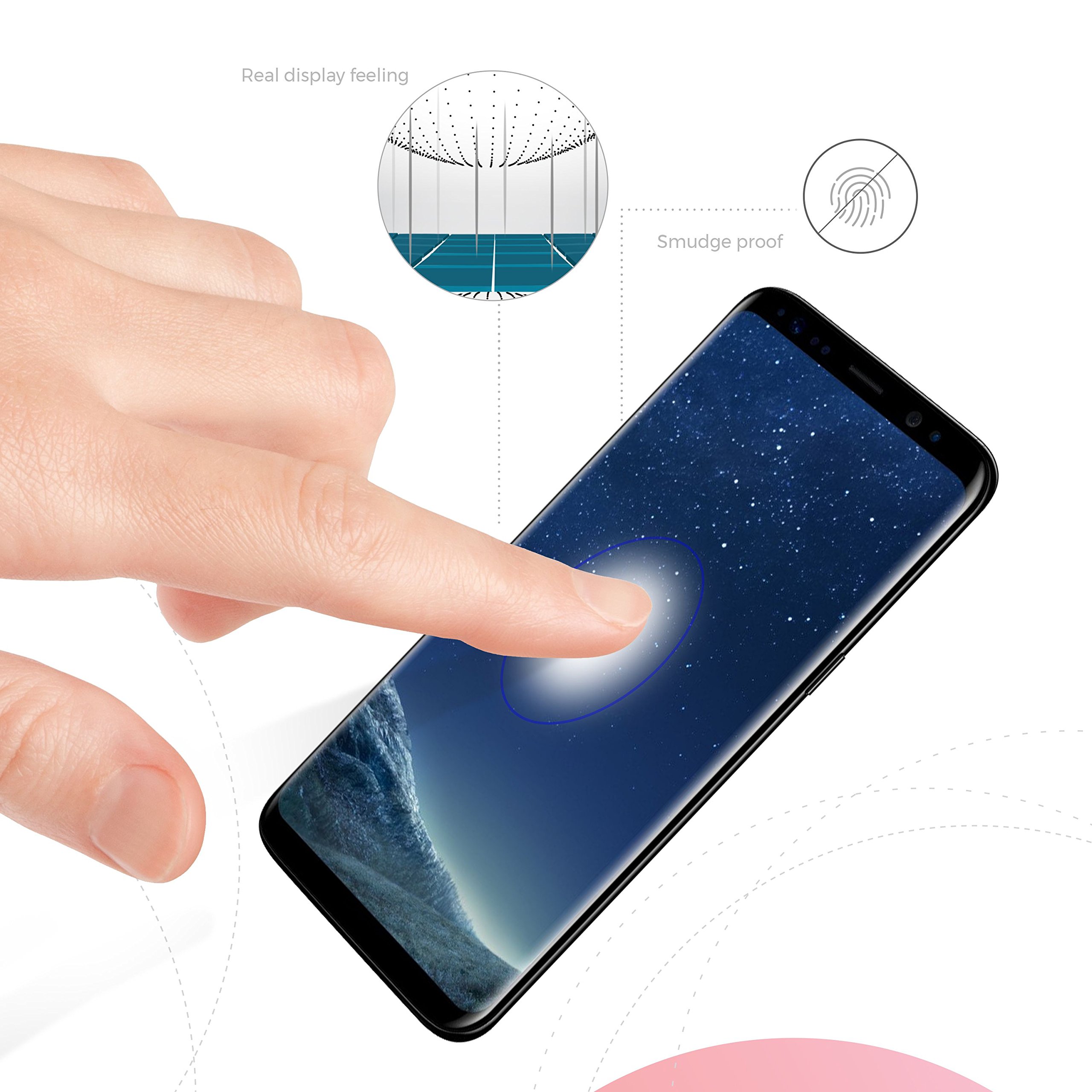 Premium Tempered Glass Screen Protector for Samsung Galaxy S21/S22/S23 - 9H Hardness, HD Clear, Anti-Scratch, Bubble-Free - Perfect for Work, Travel & Daily Protection
