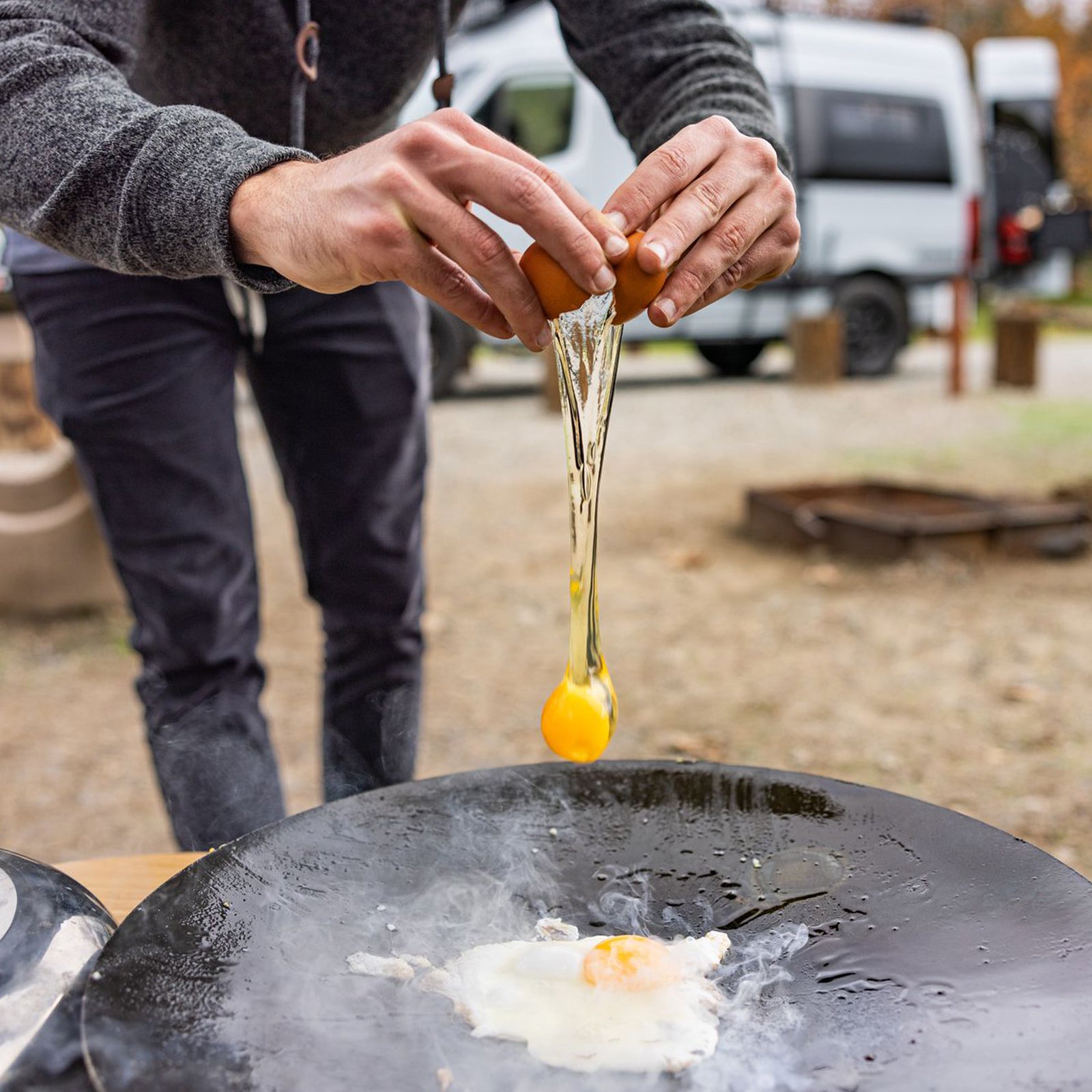 TEMBO TUSK Adjustable Leg Skottle Grill - Portable Outdoor Cooking for Camping, Tailgating & Backyard BBQs