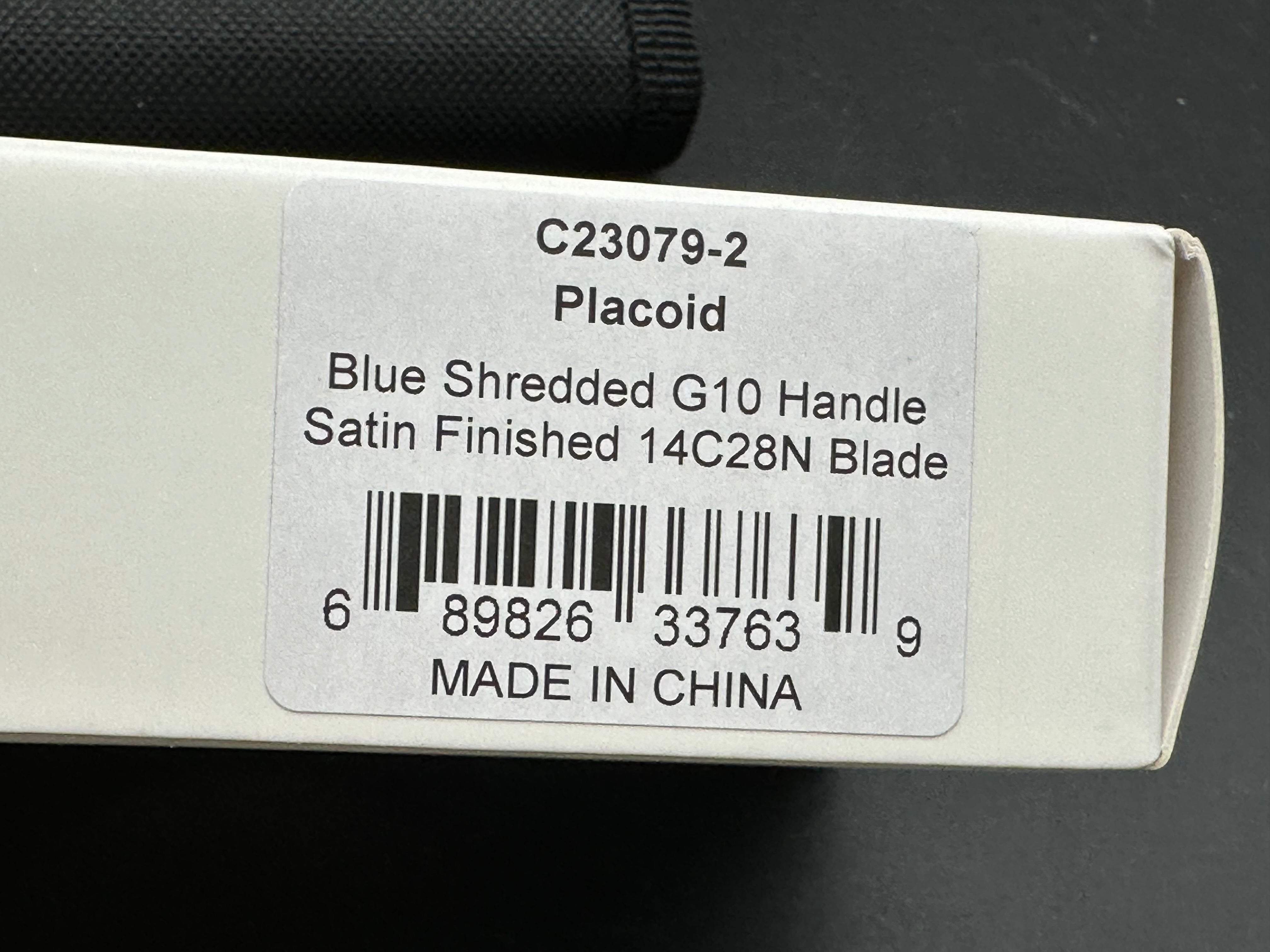 CIVIVI Placoid Liner Lock Folding Knife - Blue Shredded G10 Handle, 3.7