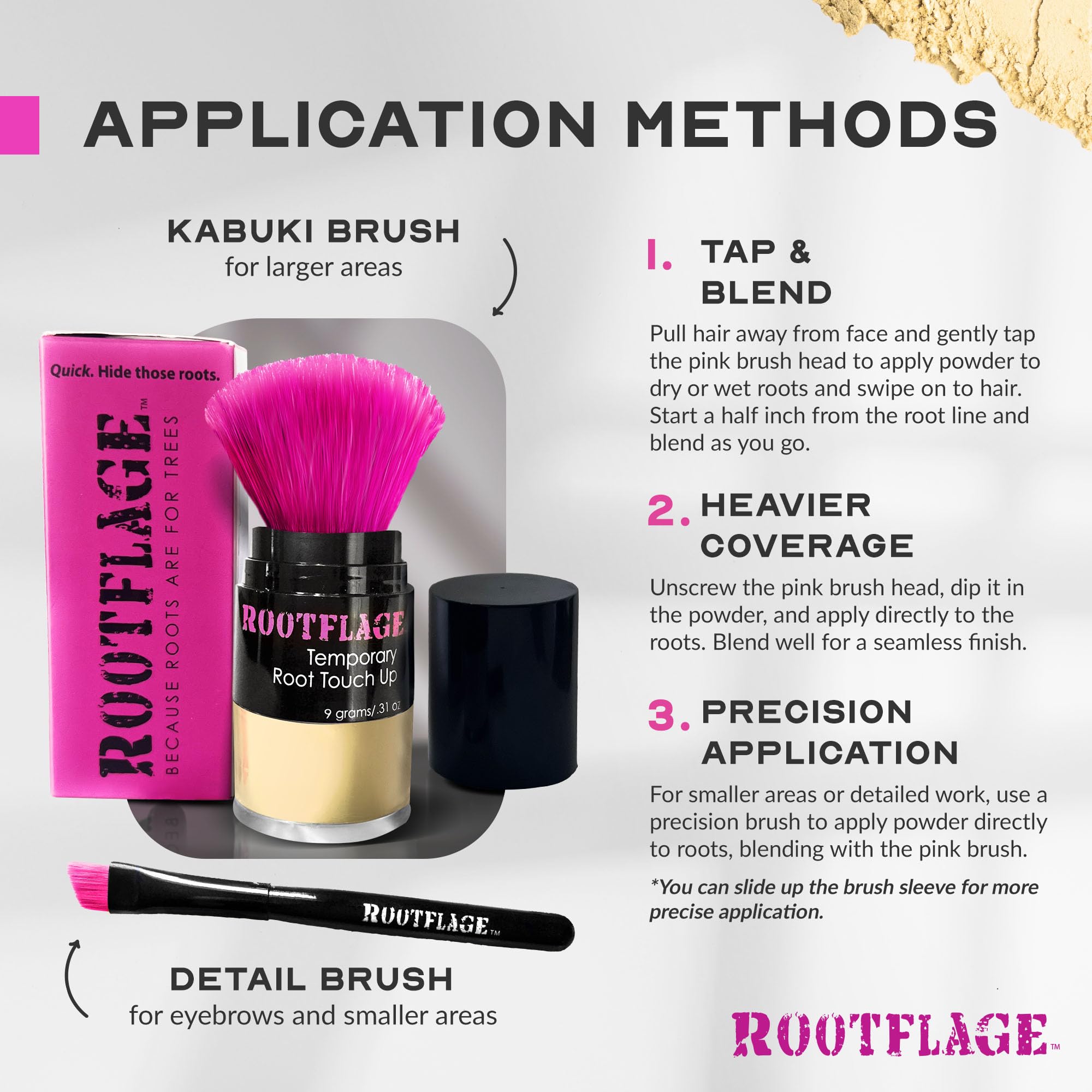 Warm Blonde Root Touch Up Powder - Instant Temporary Hair Root Concealer for Gray Coverage & Roots | Hairline Filler & Cover Up Powder for Everyday Use, Travel & Quick Fixes