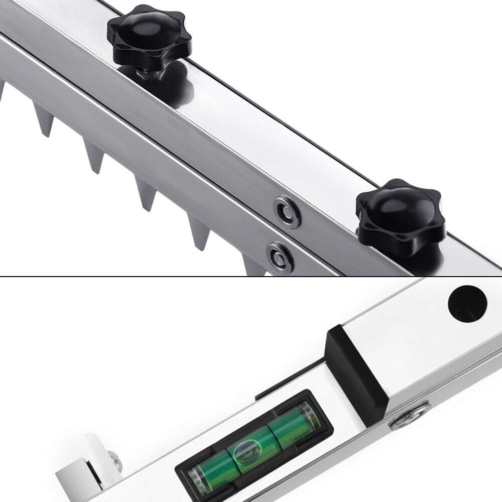 1270mm Silver Tile Leveling System - Flat Ash Tool for Floor Tile Installation, Perfect for Ceramic, Porcelain & Marble Tiles - DIY & Professional Tiling Solution for Bathroom, Kitchen & Backsplash Projects