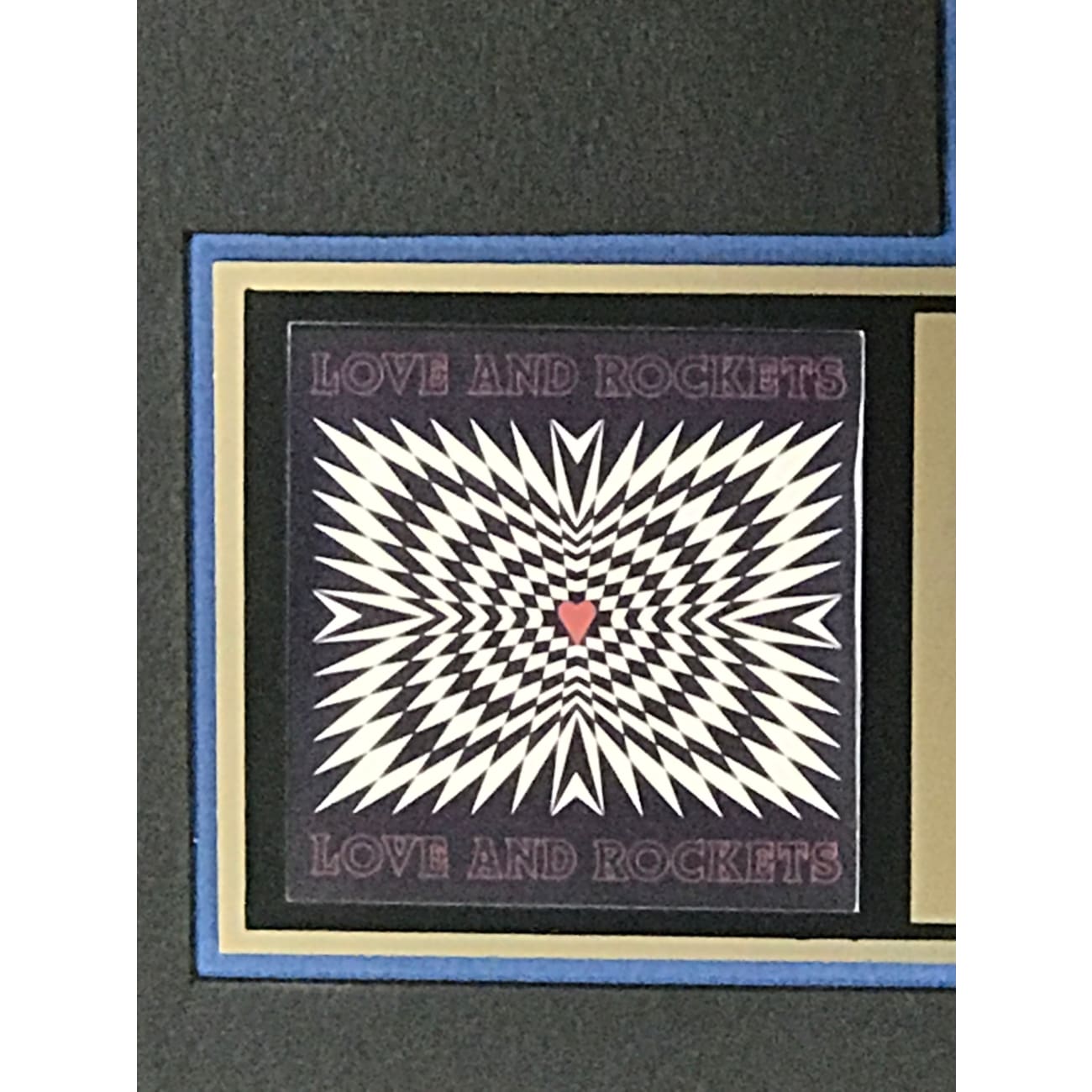 Love and Rockets Self-Titled Album - RIAA Certified Gold Record Award - Perfect for Music Collectors & Rock Memorabilia Displays