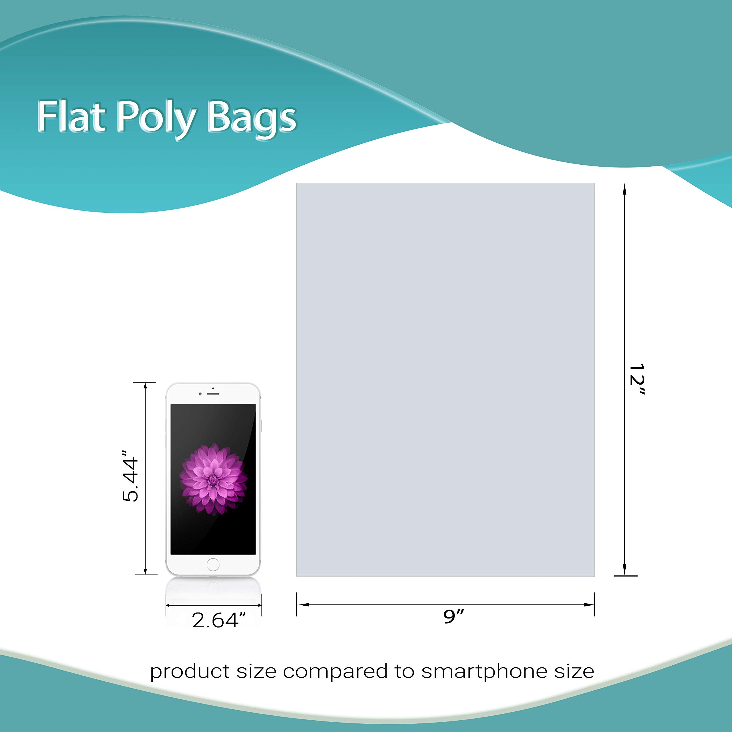 1000 Pack 9x12 Inches Clear Plastic Bags for Packaging - 4 Mil Durable Polyethylene Bakery Bags with Open Top | Perfect for Popcorn, Homemade Bread, Cookies, Candy & Retail Display | Food Safe & Tear Resistant Storage Solution for Bakeries, Cafes & Home Use