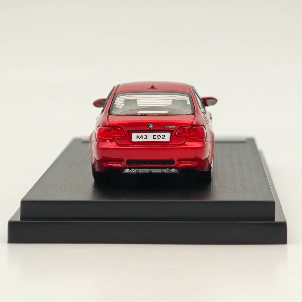 1/64 Scale BMW E92 M3 Diecast Model Car - Metallic Red Limited Edition Collectible for Display & Racing Simulation