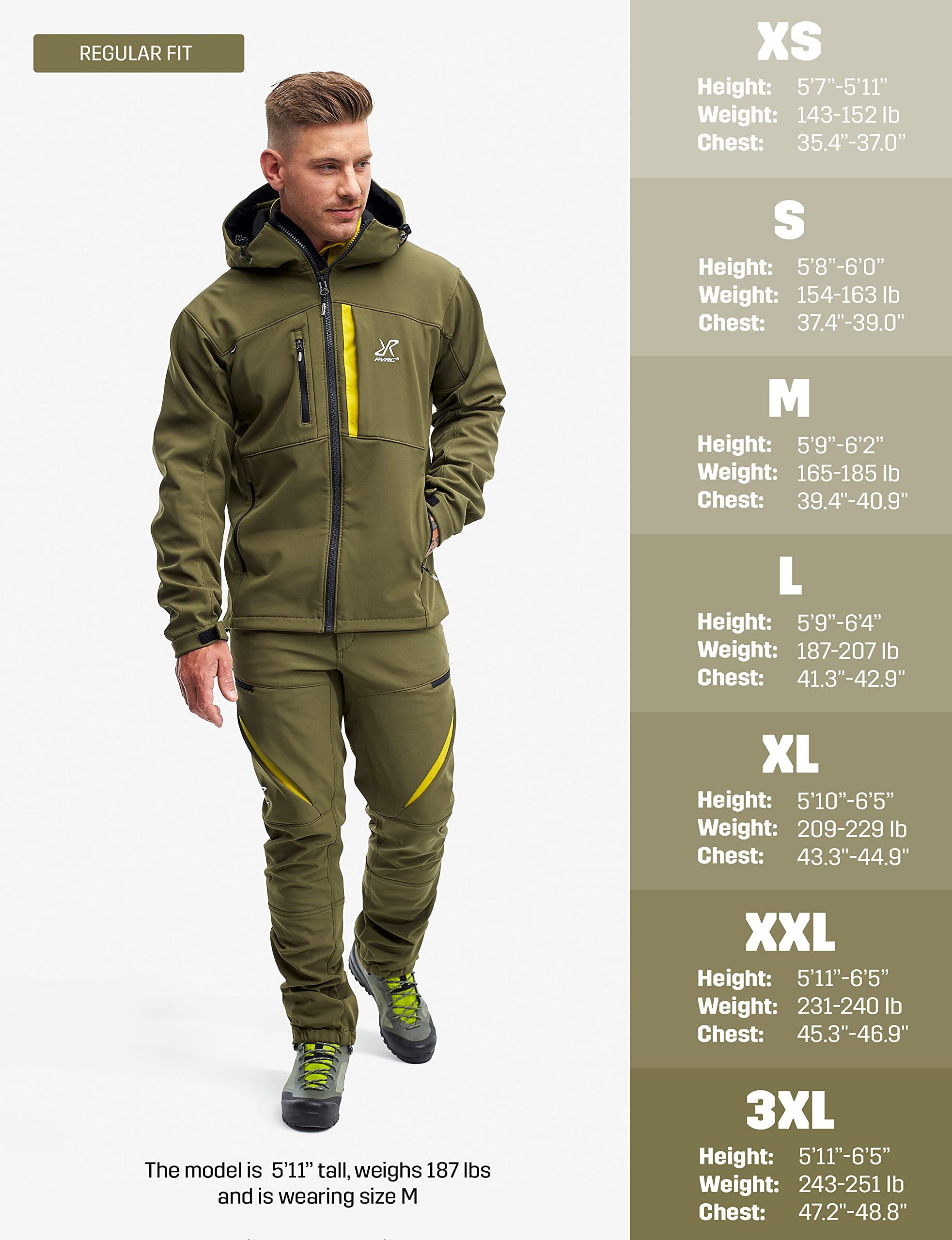 RevolutionRace Men's Hiball Jacket - Waterproof, Breathable & Lightweight Outdoor Jacket for Hiking, Camping & Travel - All Weather Windproof Rain Jacket for Men