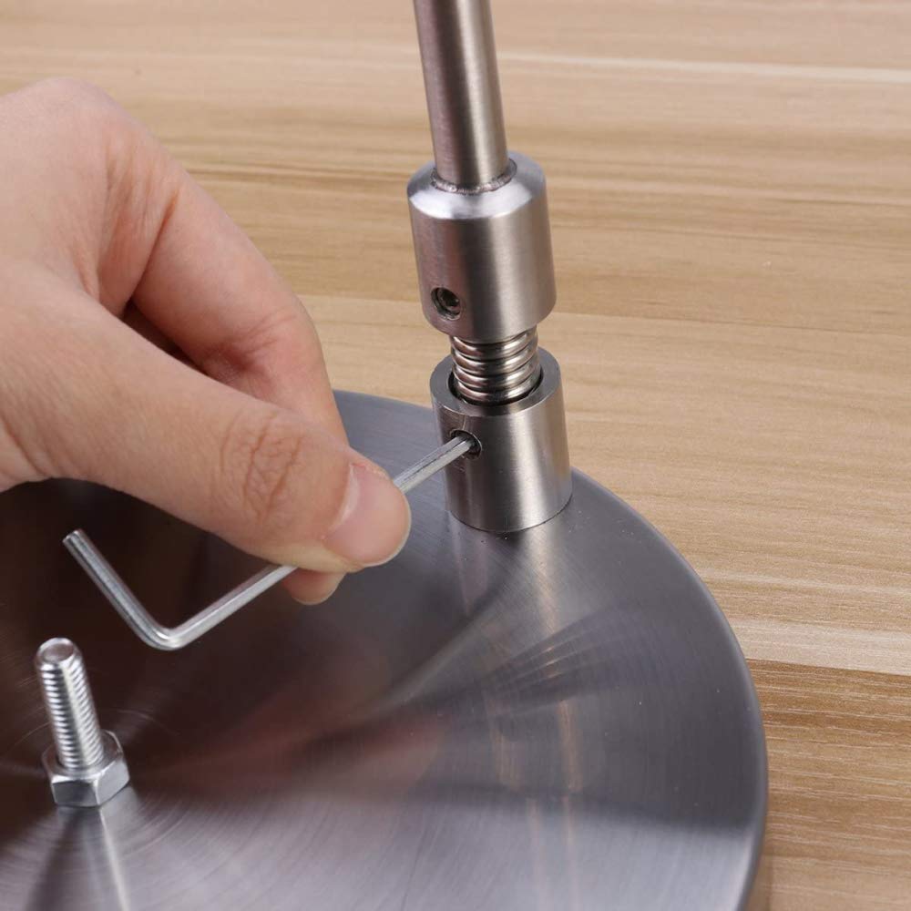 Stainless Steel Paper Towel Holder Stand - Modern Countertop Napkin & Plastic Wrap Organizer for Kitchen, Bathroom, and Office Storage