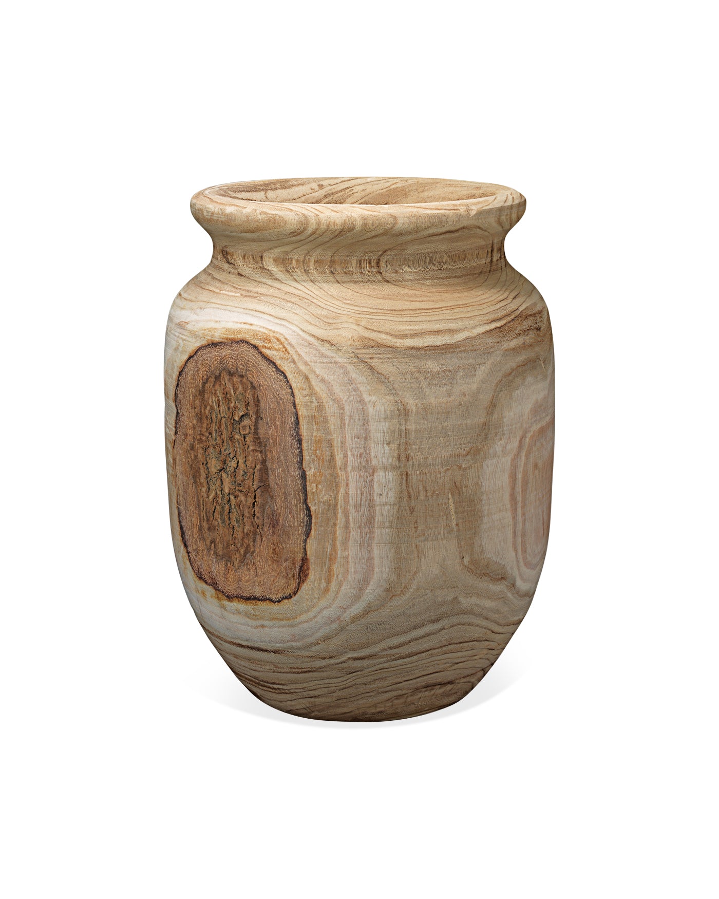 Handcrafted Topanga Wood Vase - Natural Home Decor for Flowers & Centerpieces | Perfect for Boho, Farmhouse & Rustic Wedding Decor