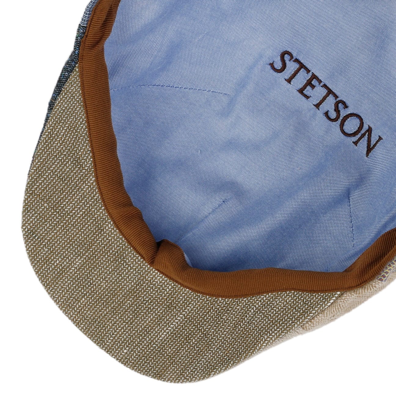 Stetson Texas Fresh Patchwork Flat Cap for Men - Stylish Western Cowboy Hat for Outdoor, Rodeo & Casual Wear