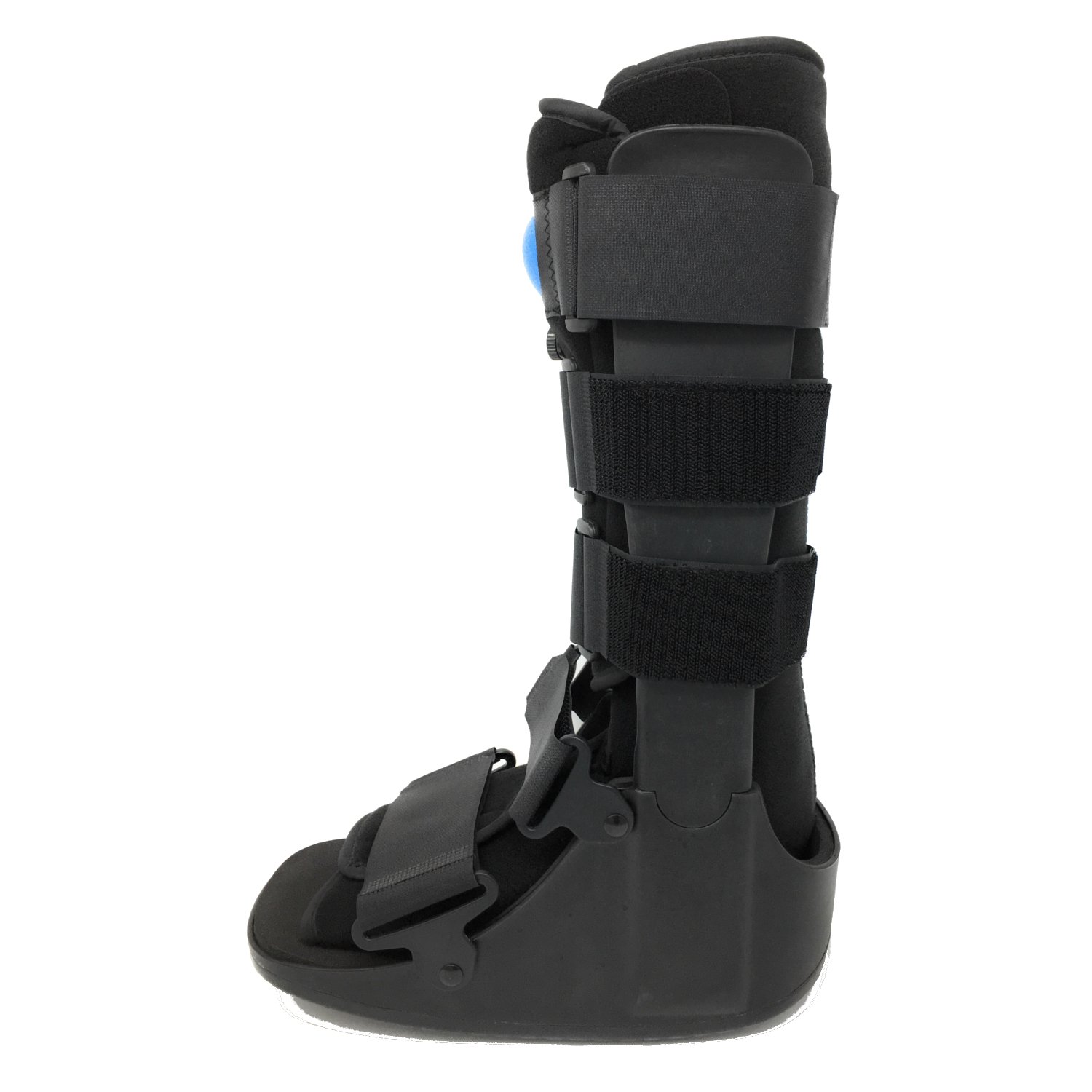 Premium OTC High Top Adjustable Air Cast Walker Boot for Ankle & Foot Injuries - Black, Deluxe Tall/X-Large - Ideal for Post-Surgery Recovery, Sprains & Fractures Support