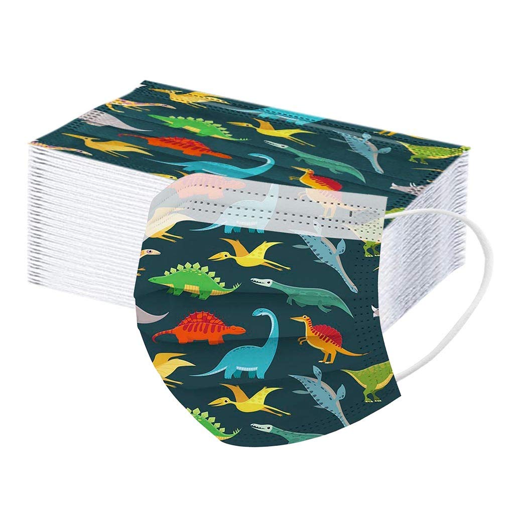 SUGUJU 100Pcs Butterfly Face Masks - 3 Layer Disposable for Women & Men - Breathable Protection for Daily Use