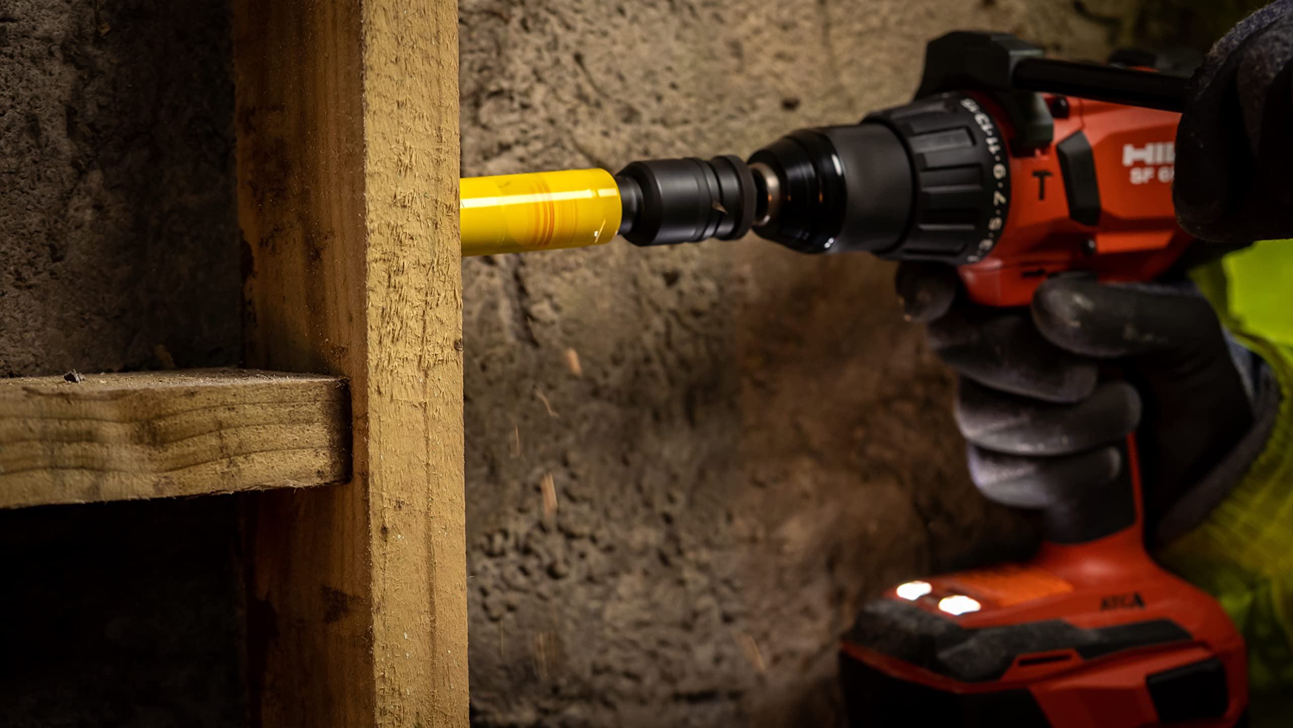 Starrett DCH1116 Deep Cut Hole Saw - 43mm Heavy Duty Bi-Metal with Extra Cobalt HSS Teeth - Cuts Metal, Wood, Cast Iron, Fiberglass & Plastic - Perfect for Plumbing, Electrical Work & DIY Projects