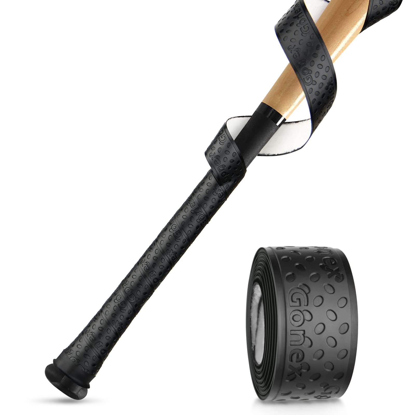 Gonex Pro Feel Baseball Bat Grip Tape - 1.1mm Thick, 40.16'' Length, Full Adhesive Back for Superior Control - Ideal for Baseball & Softball Players (1 or 2 Pack Options) - Perfect for Game Day, Practice & Training Sessions