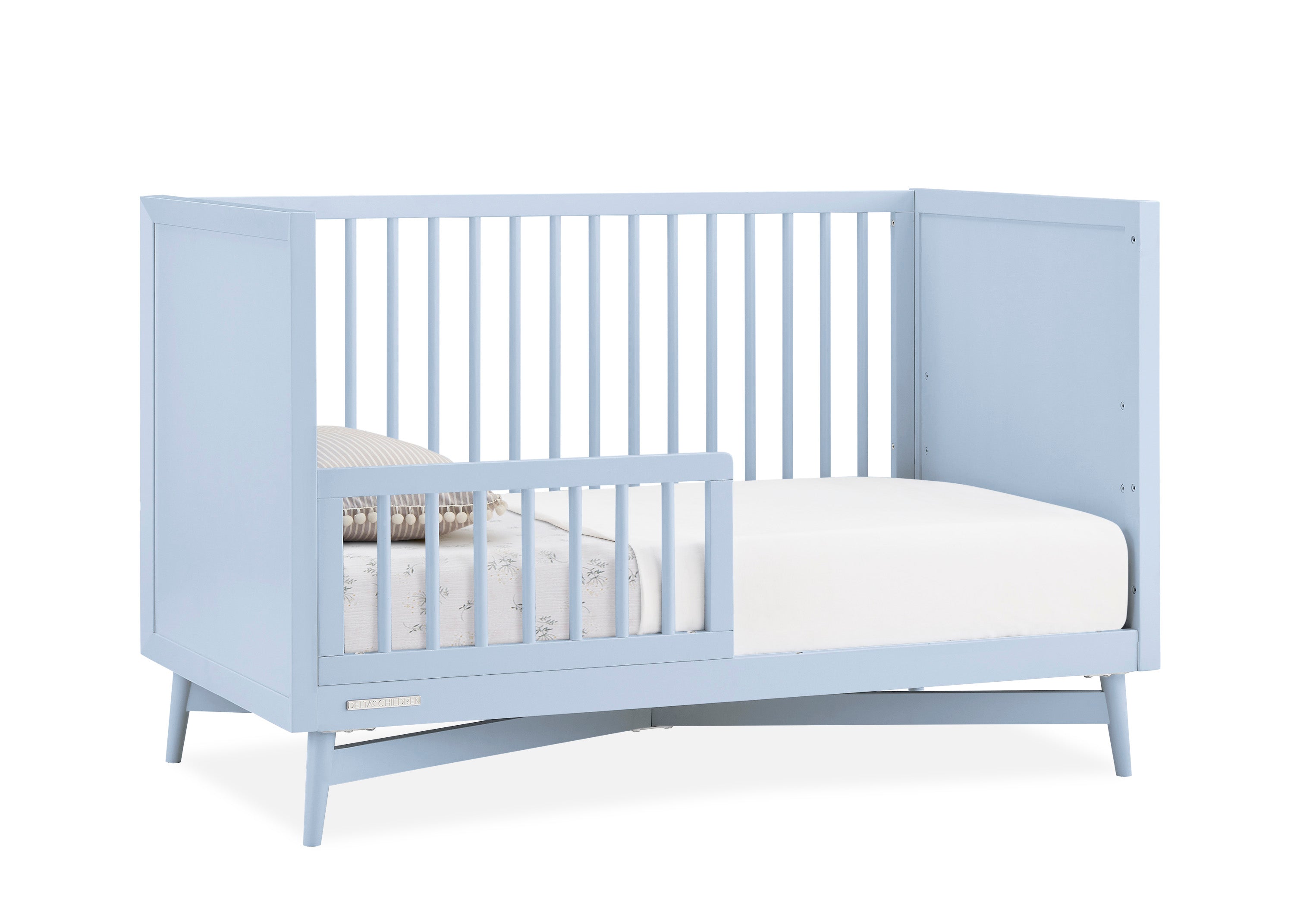 Dylan 4-in-1 Convertible Baby Crib - Toddler Bed, Daybed & Full-Size Bed | Safe Nursery Furniture for Newborns & Kids | Perfect for Modern Nursery, Daycare & Guest Room