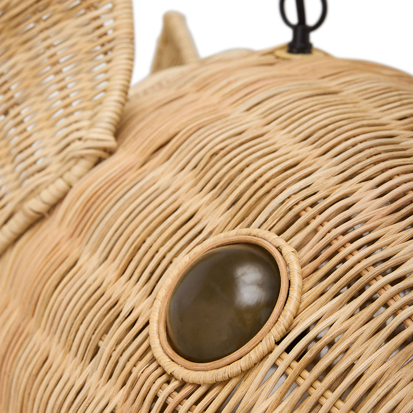 Wicker Blowfish Large Pendant Light - Handwoven Rattan Chandelier for Boho Home Decor, Coastal Living Room & Beach House Lighting