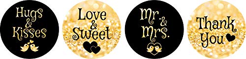 Black & Glitter Gold