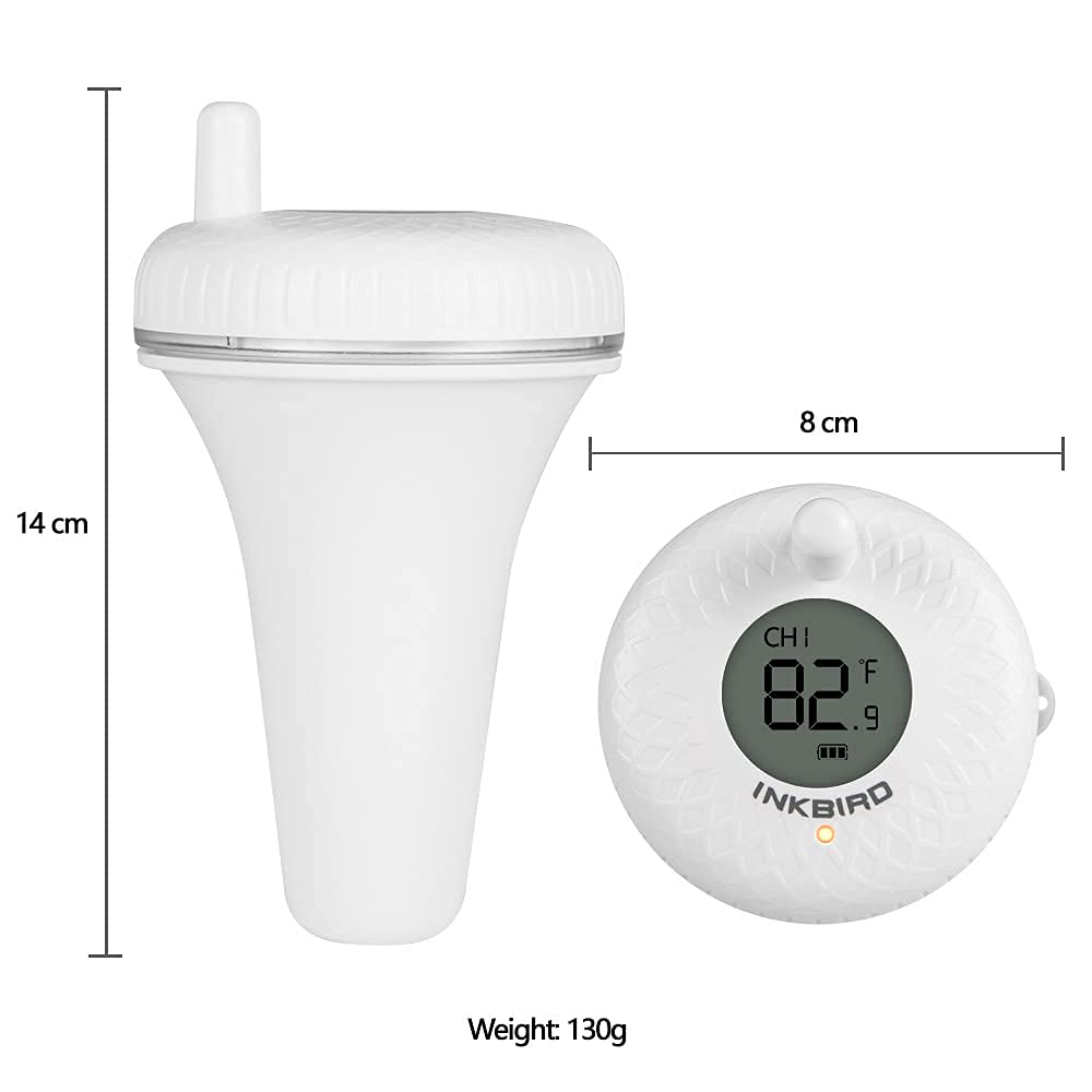Inkbird IBS-P01R Wireless Pool Thermometer & IBS-TH2 Freezer Bluetooth Temperature Sensor - Smart Remote Monitoring for Swimming Pools, Refrigerators & Freezers - Perfect for Home, Restaurant and Commercial Use