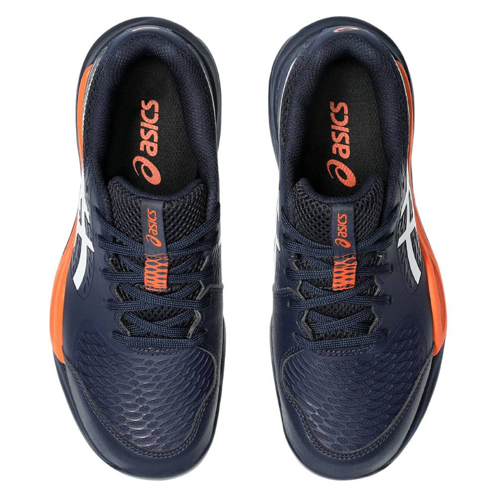 ASICS Gel Resolution X GS Junior Tennis Shoes for Kids - Midnight/White - Lightweight & Durable for Court Performance - Perfect for Junior Tennis Matches & Training