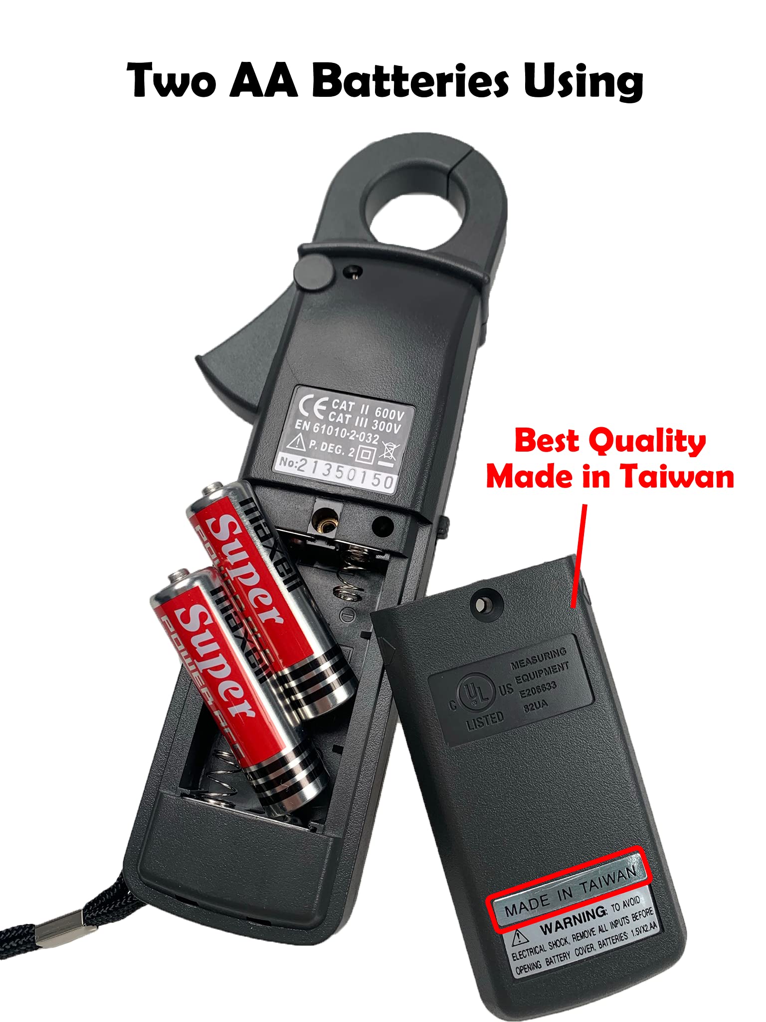 DCM-039 200A AC/DC Clamp Meter with 10mA High Resolution - Perfect for Electrical Testing, HVAC Maintenance, and Automotive Diagnostics