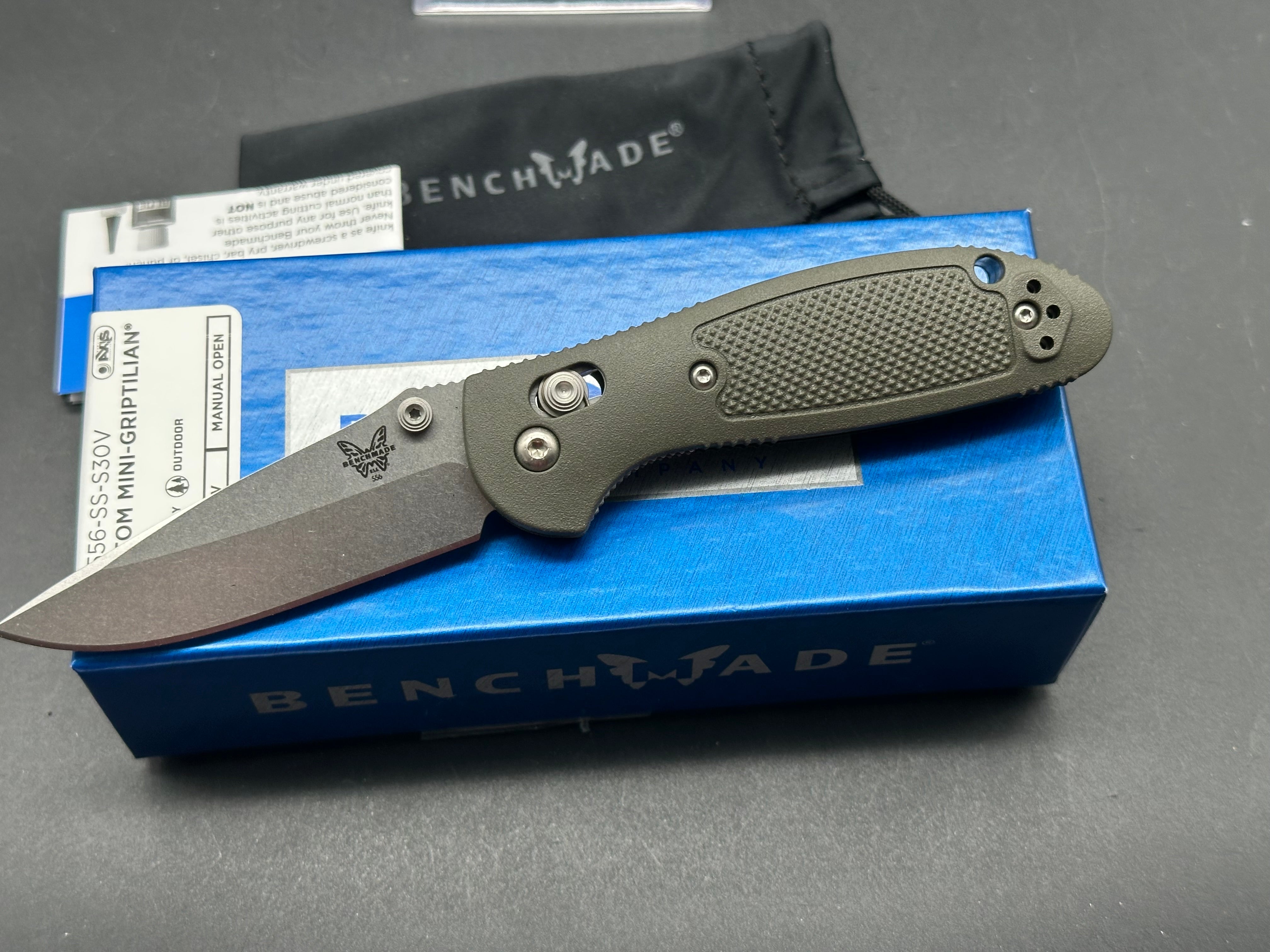 Benchmade Mini Griptilian Custom Folding Knife - 2.91