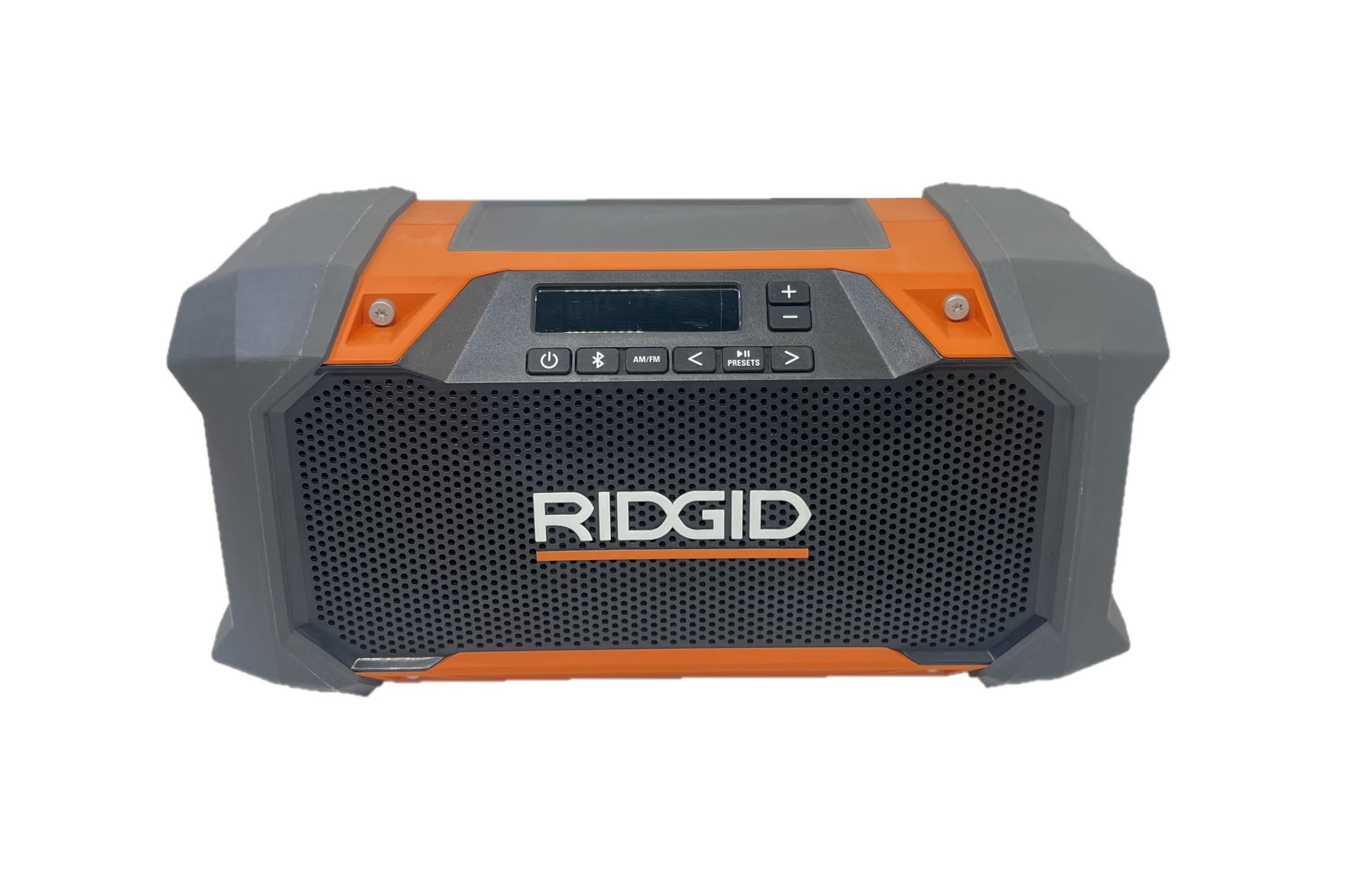 RIDGID 18V Hybrid Jobsite Radio with Bluetooth Technology (Tool Only) R84089B - Portable Worksite Speaker for Construction, Garage & Outdoor Use