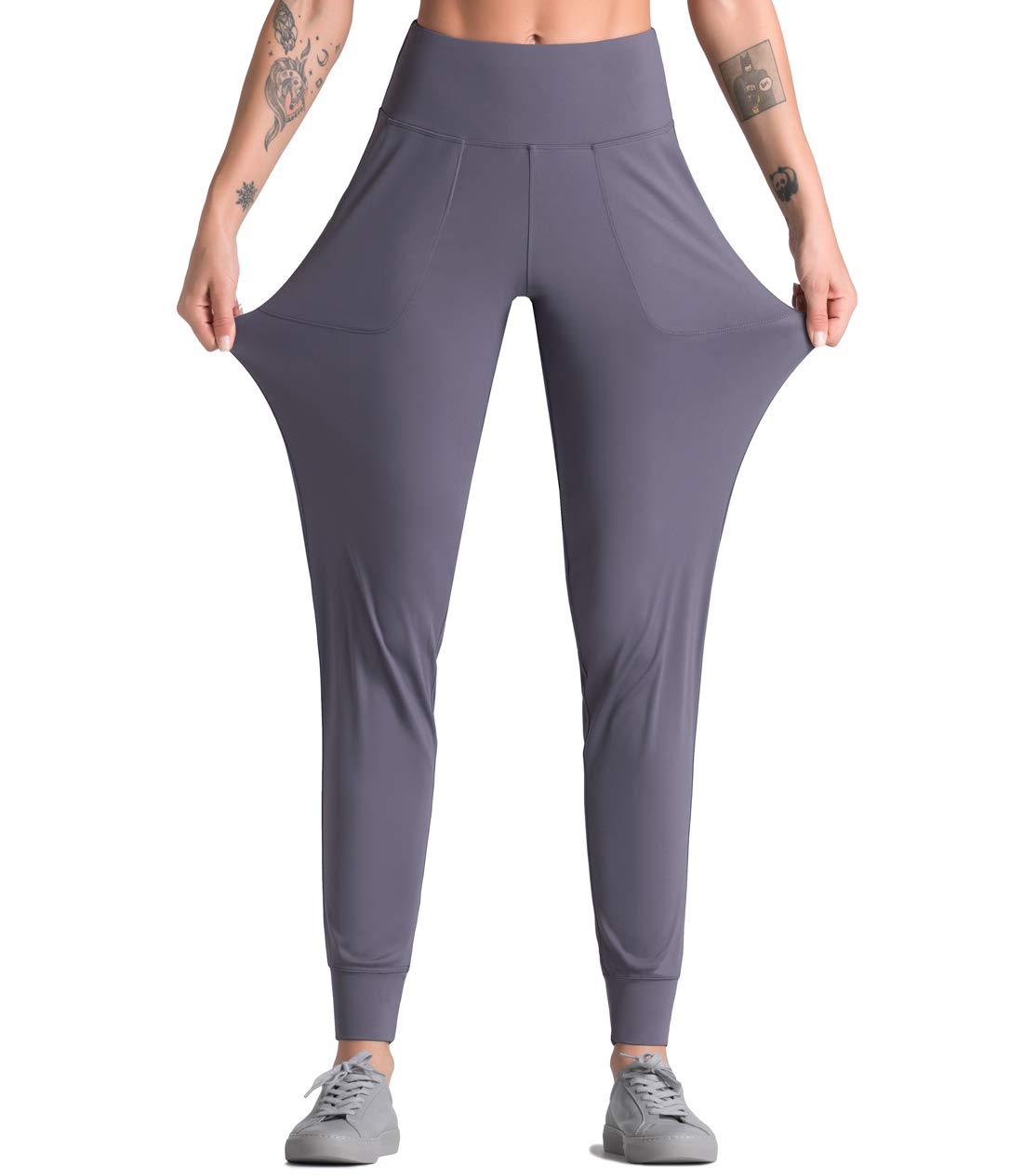 Dragon Fit Women's High Waist Joggers with Pockets - Tapered Yoga Sweatpants for Workout & Lounge | Perfect for Gym, Running, and Casual Wear