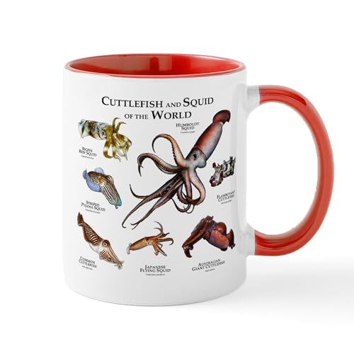 White/Red Inside - Cuttlefish & Squid Of The World Mug