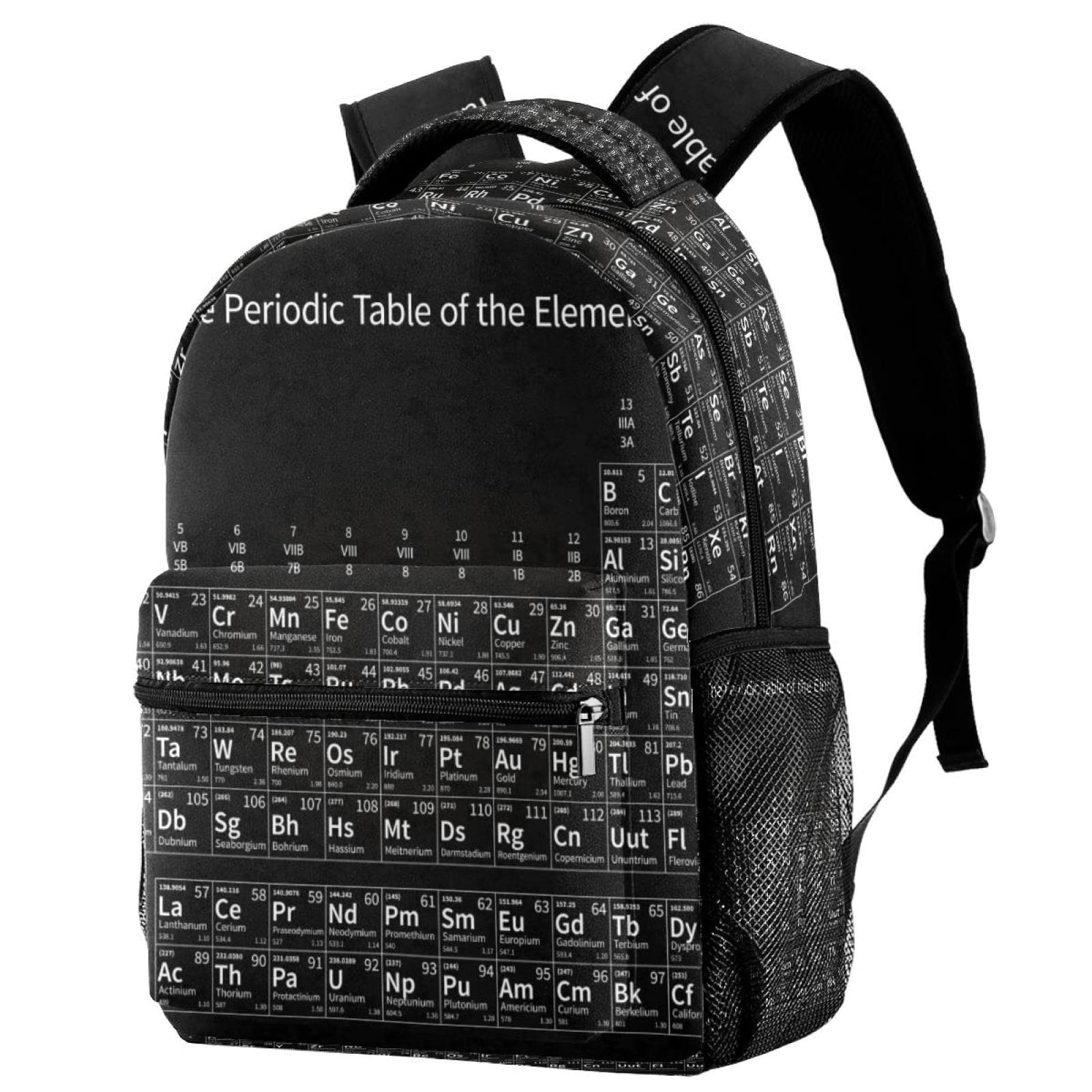 Lightweight School Backpack with Periodic Table Design - Perfect for Students, Science Class & Everyday Use