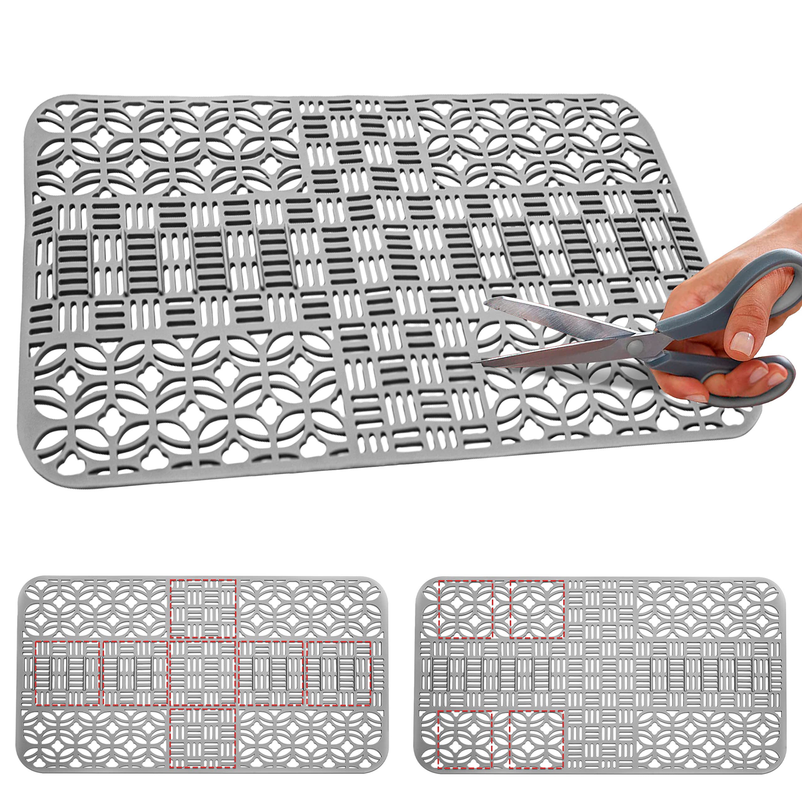 **Extra Large Silicone Sink Protector Mat 25x13 Inch - Non-Slip Heat-Resistant Kitchen Sink Liner for Farmhouse Sinks - Durable Sink Accessories for Dishes, Pots & Utensils - Perfect for Kitchen, RV & Outdoor Use**