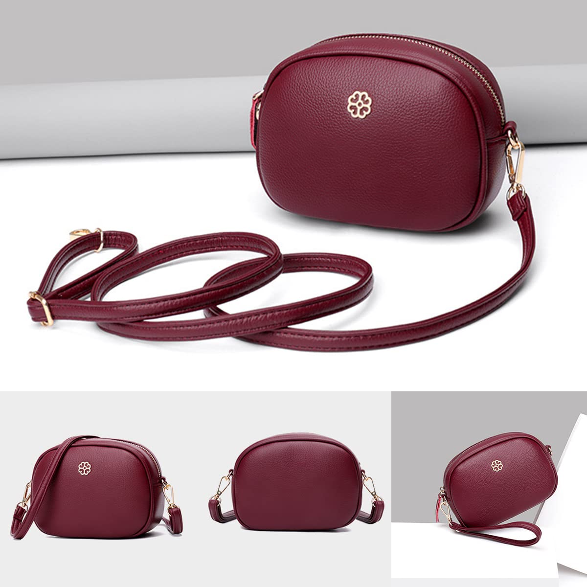 Stylish Women's Small Crossbody Bag - PU Leather Shoulder Purse with Phone Pocket | Multi-Functional Wallet Handbag for Daily Use, Travel & Shopping