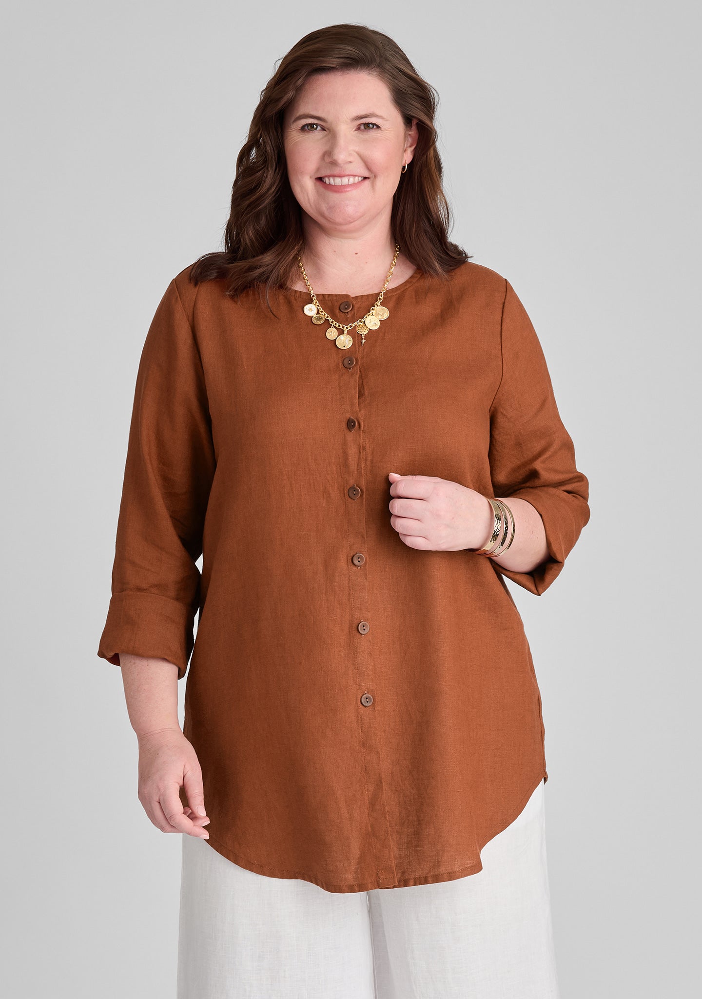 Gotcha Blouse Linen Cardigan - Women's Lightweight Summer Cover-Up for Beach, Office & Casual Wear