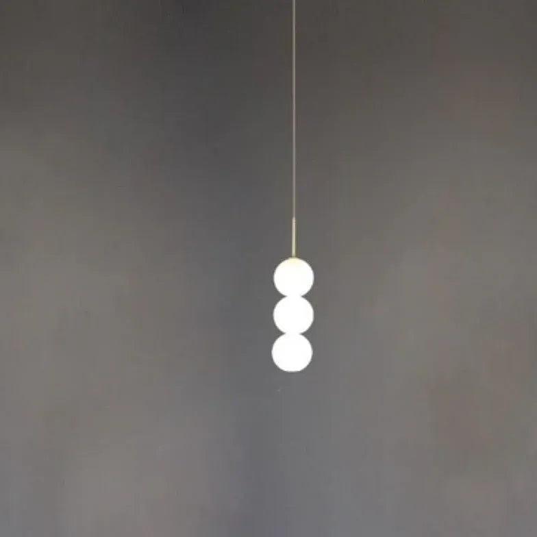 Modern White Pearl String Pendant Light - Elegant Ceiling Fixture for Living Room, Bedroom, and Dining Room Decor