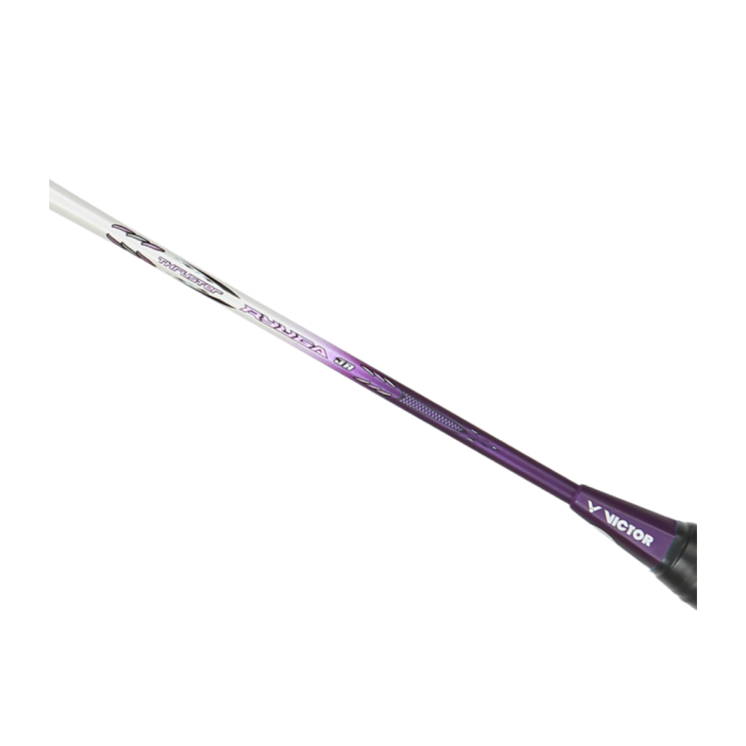 Victor Thruster Ryuga Junior Strung Badminton Racket - Lightweight Purple Racquet for Kids & Teens | Perfect for Training, School PE Classes & Junior Tournaments