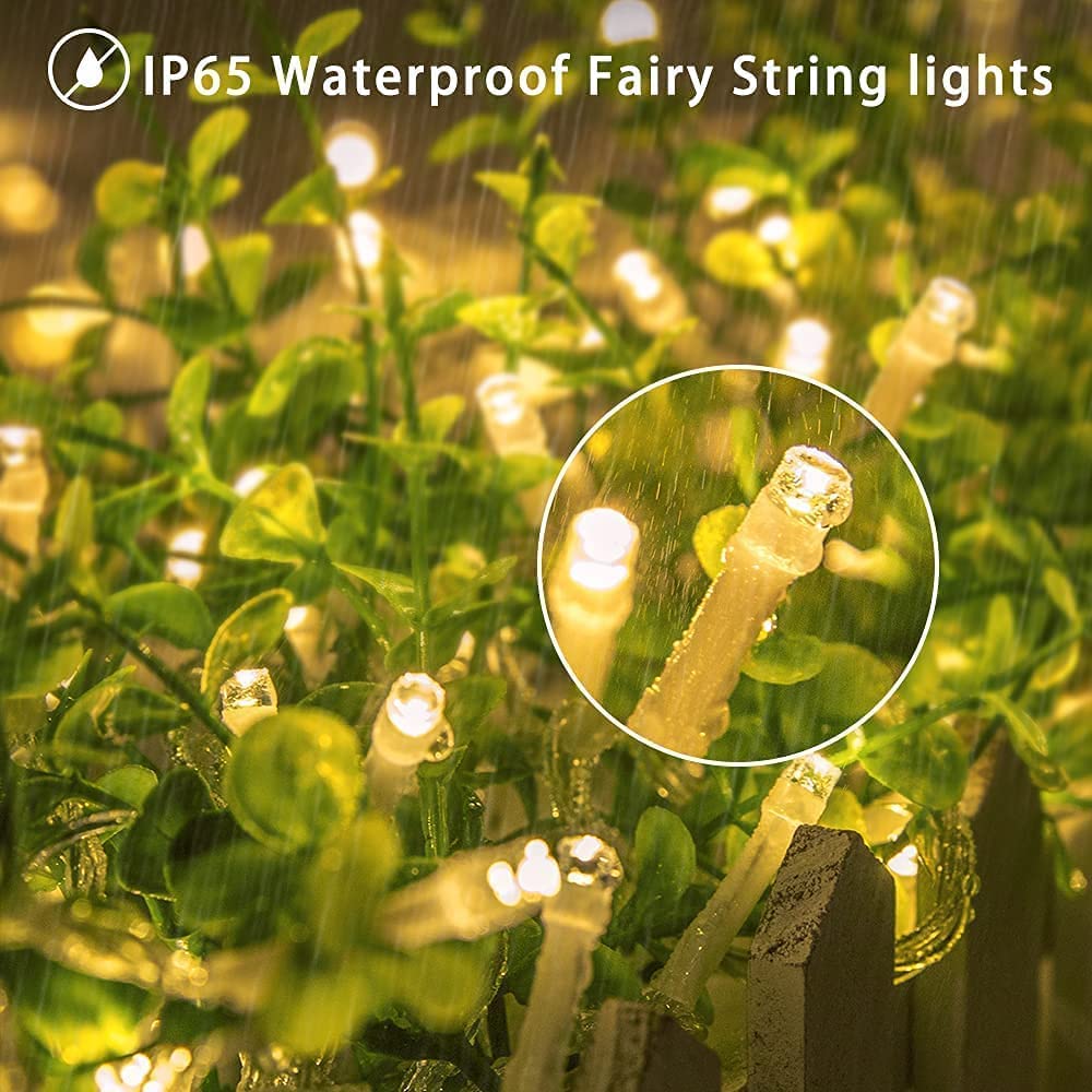 Koopower 16ft Battery Operated String Lights - 40 LED Waterproof Fairy Lights with Remote Control, Timer & 8 Dimmable Modes (Warm White) | Perfect for Bedroom Decor, Wedding, Party, Garden & Outdoor Lighting