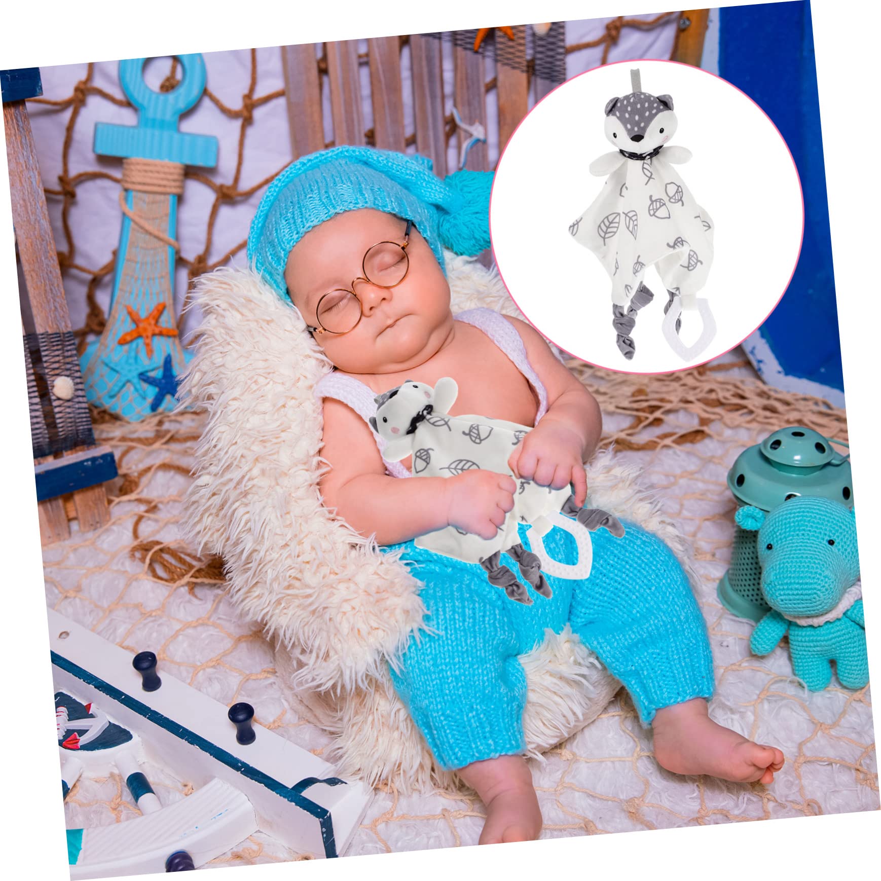 Soft and Safe CORHAD Bunny Blanket - Soothing Baby Teething Toy, PP Cotton Comfort Towel for Infants & Toddlers - Perfect for Nursery, Stroller, and Travel Use