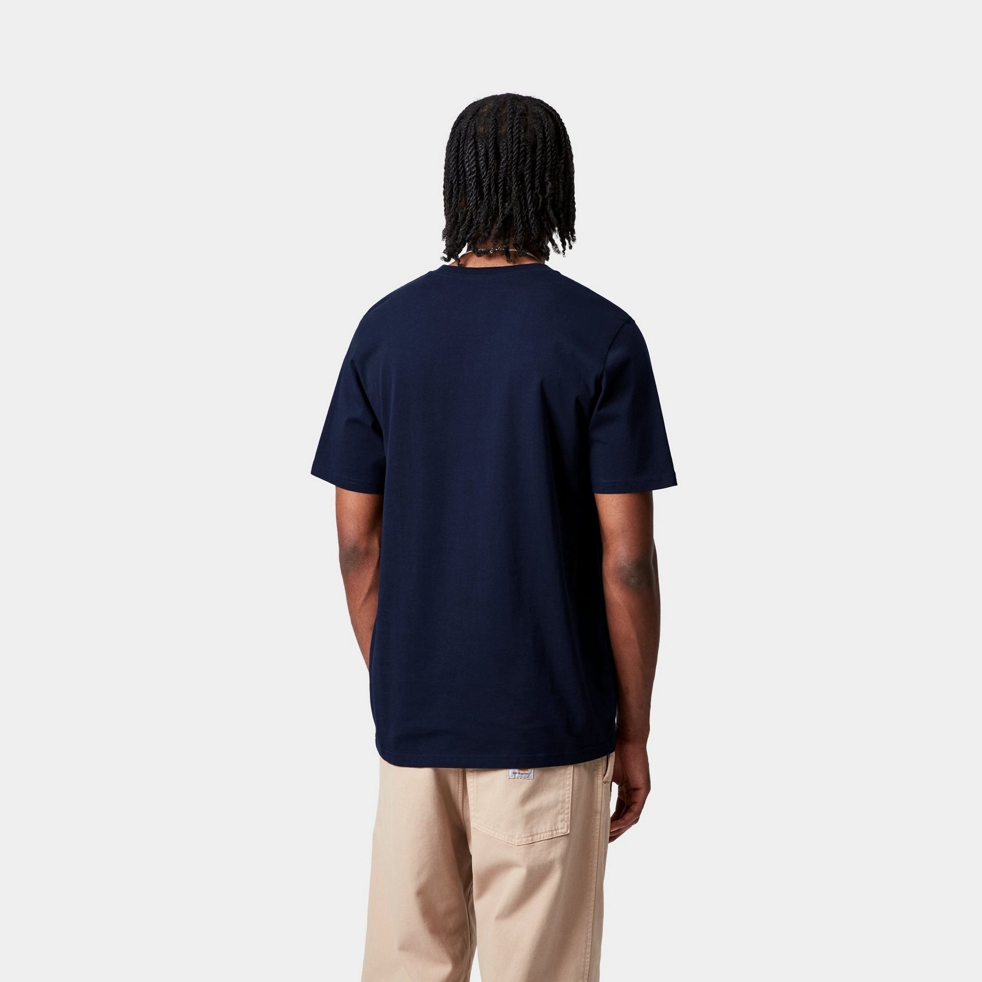 Premium Pocket T-Shirt for Men - Soft Cotton Dark Navy Blue Tee - Casual Wear & Everyday Comfort
