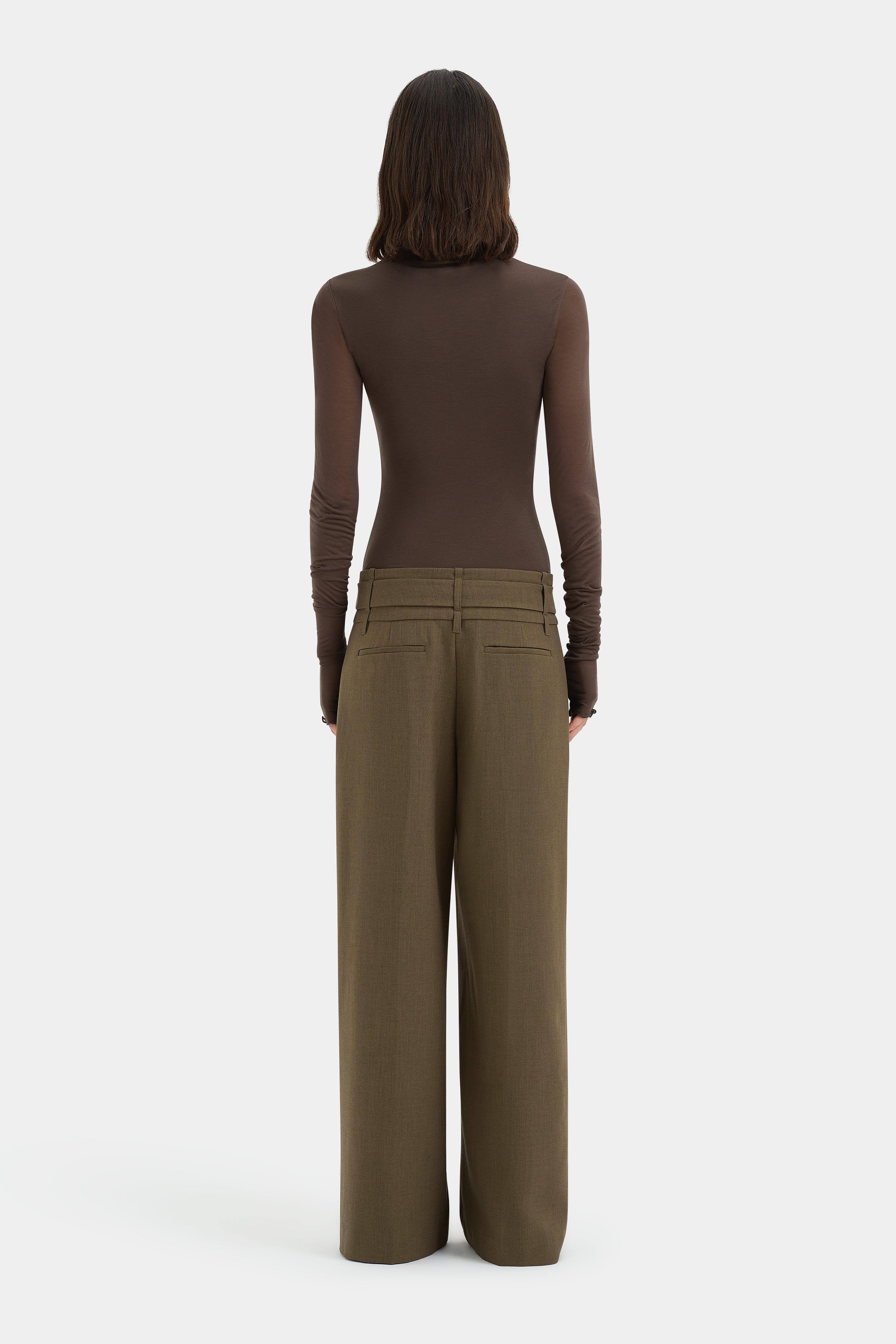 Sartoria Belted Trousers for Men - Premium Slim Fit Dress Pants with Adjustable Waistband - Perfect for Office, Business, and Formal Occasions