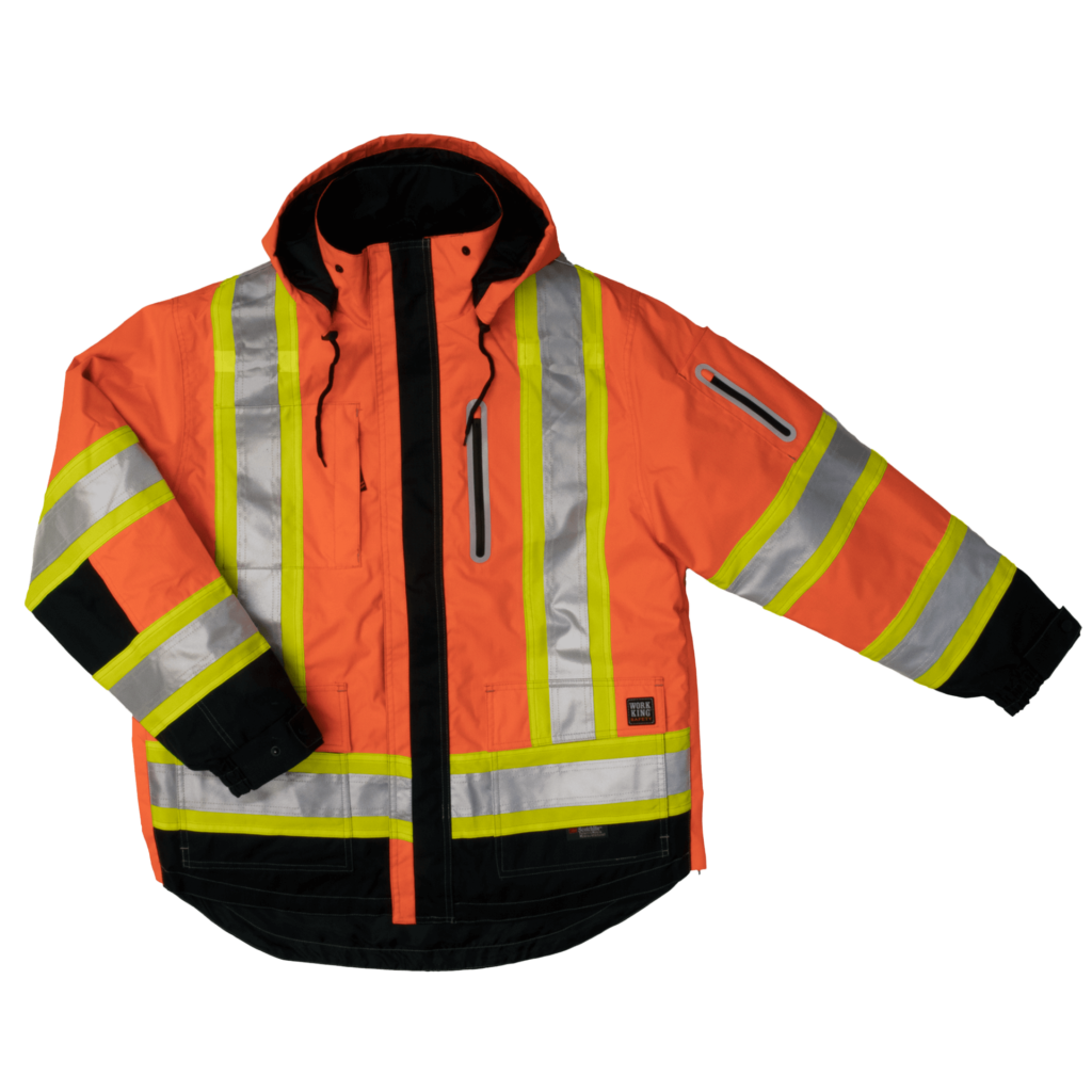 Tough Duck 4-in-1 High Visibility Safety Jacket S187 - Reflective Work Vest for Construction, Road Workers & Outdoor Activities