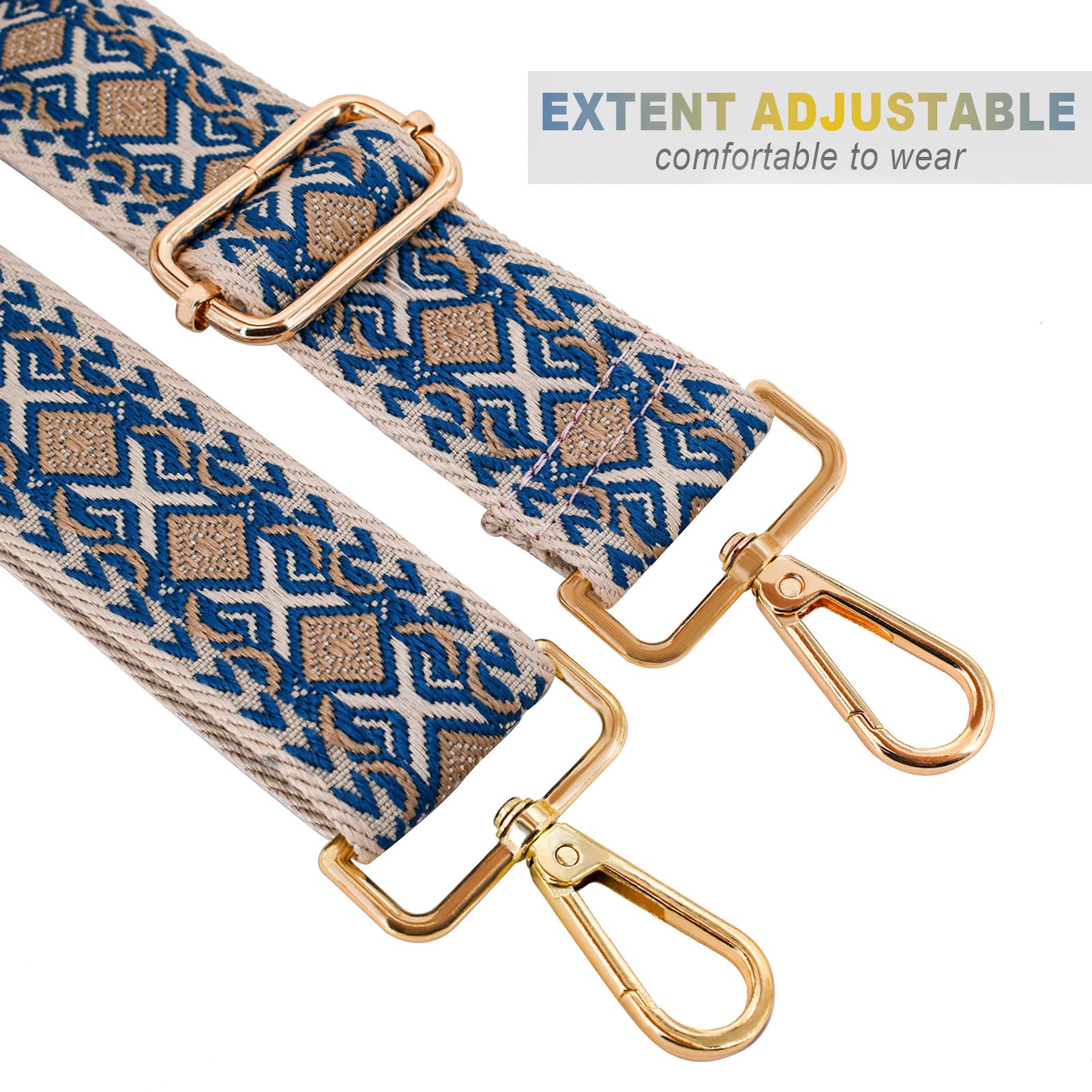Adjustable Handbag Strap Replacement - Wide Shoulder Strap for Crossbody Bags & Purses - Perfect for Travel, Work, and Everyday Use